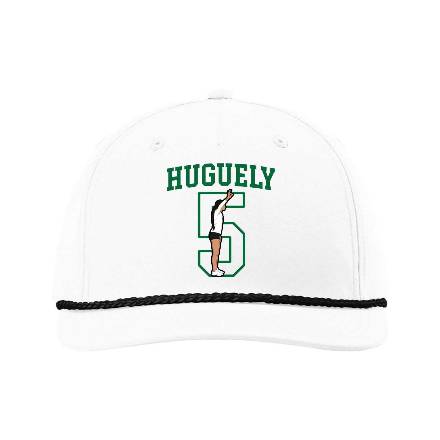 Five-Panel Classic Rope Cap — Shirsey in White