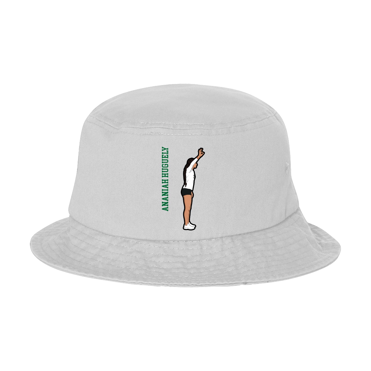 Bucket Cap — Name Vertical in White