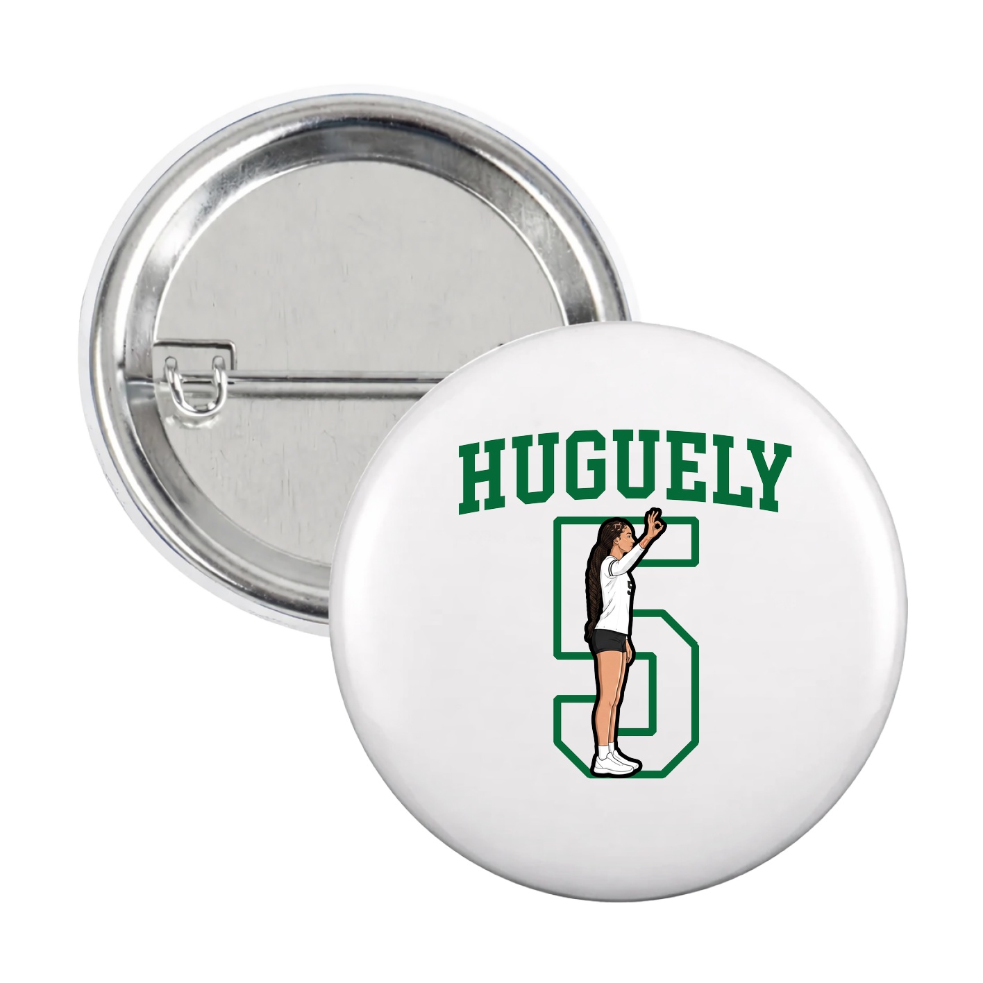 Game Day Button — Shirsey in White