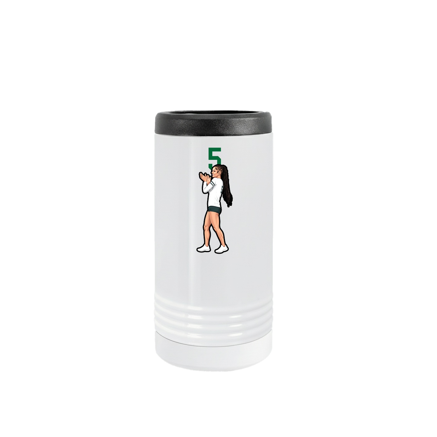 Slim Beverage Holder — Number Top in White