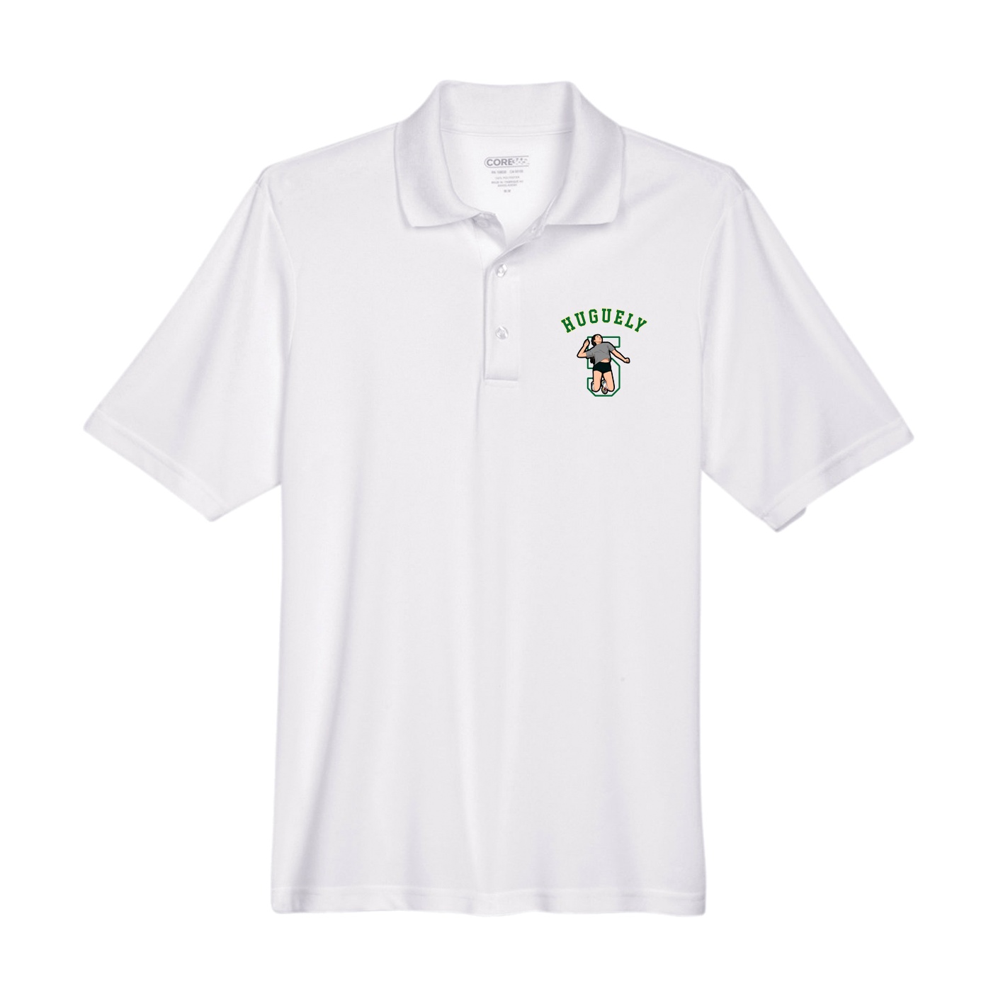 Performance Polo — Shirsey Arch in White
