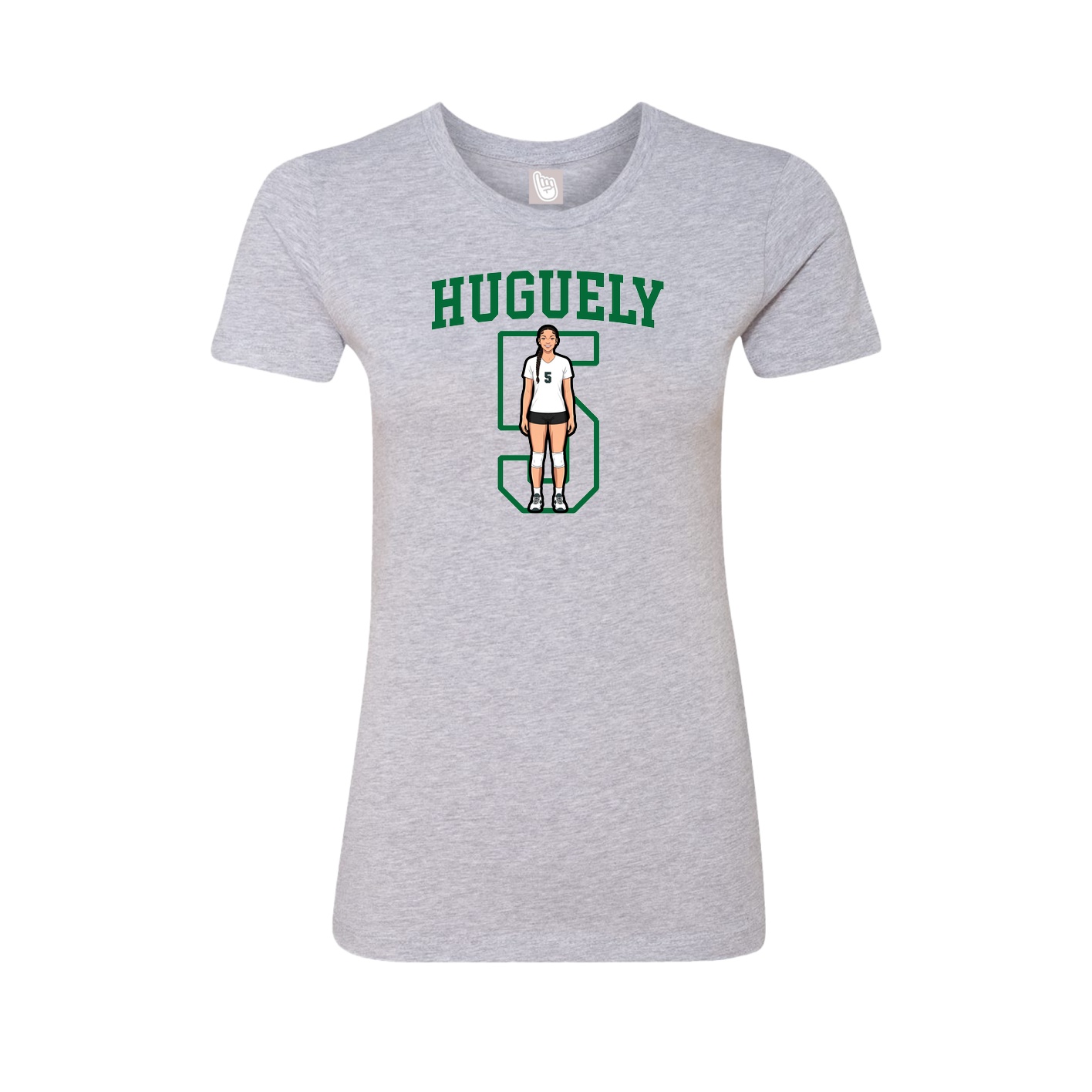 Fitted Women's Tee — Shirsey in Grey