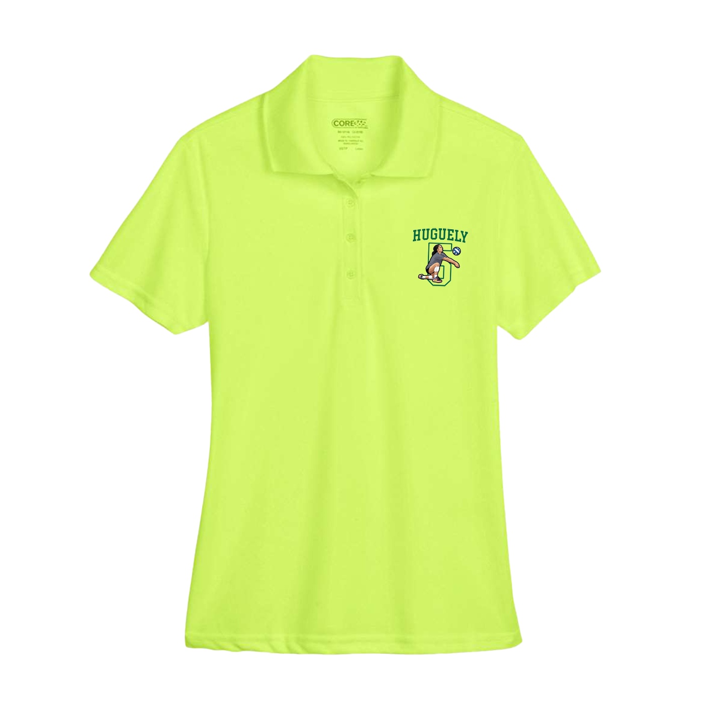 Womens Performance Polo — Shirsey in Yellow