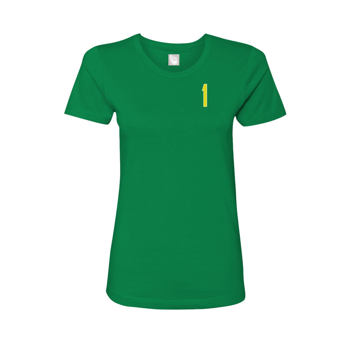 Fitted Women's Tee — Front Shirsy in Green