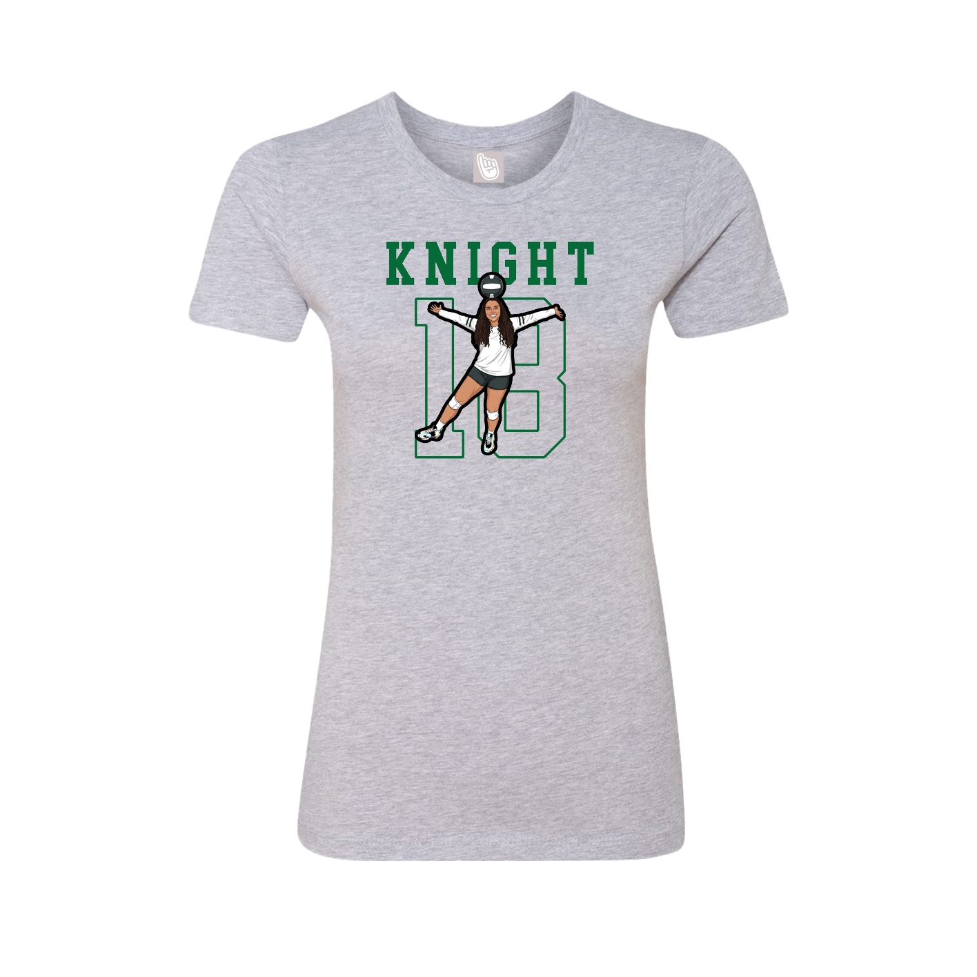 Fitted Women's Tee — Shirsey in Grey