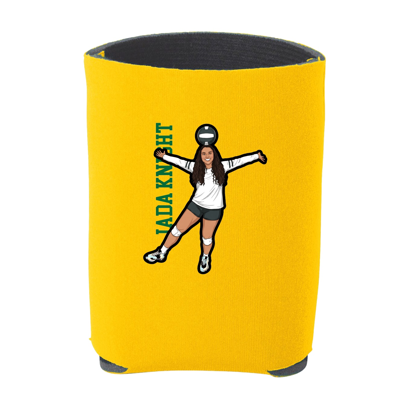 Can Holder — Name Vertical in Yellow