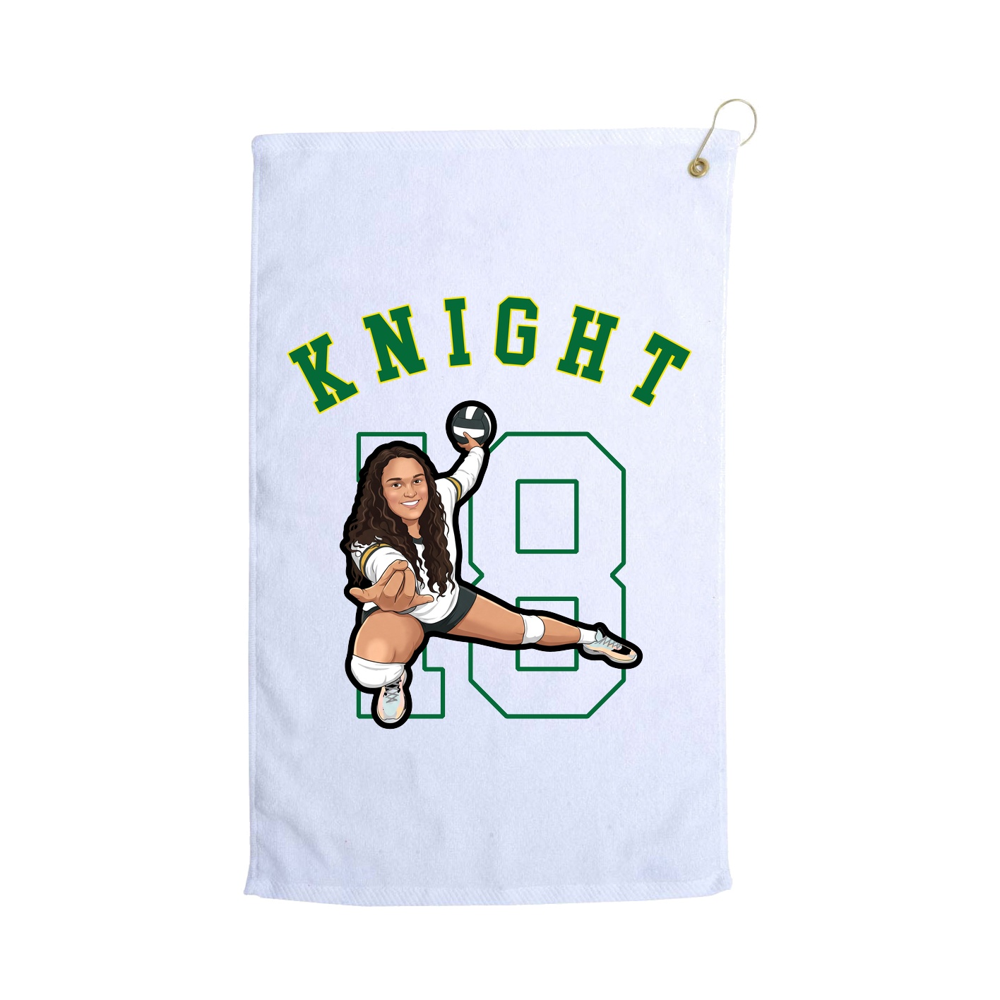 Golf Towel — Shirsey Arch in White