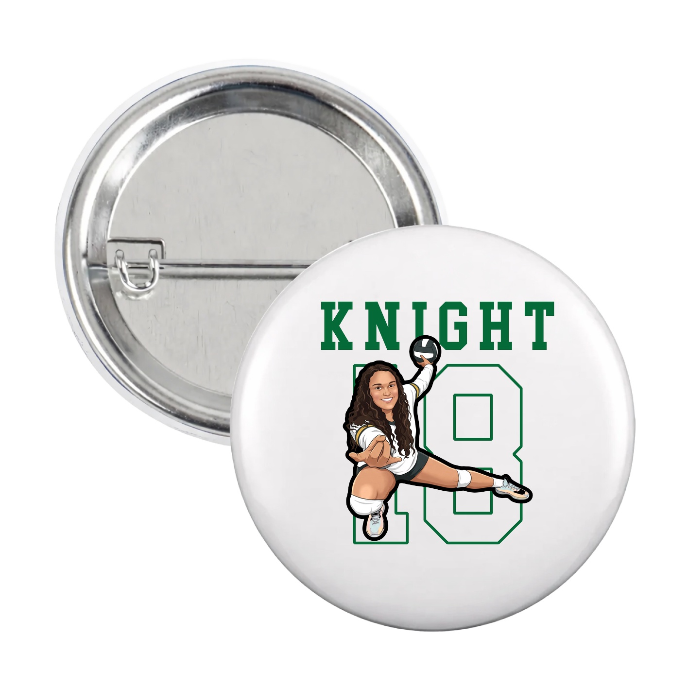 Game Day Button — Shirsey in White
