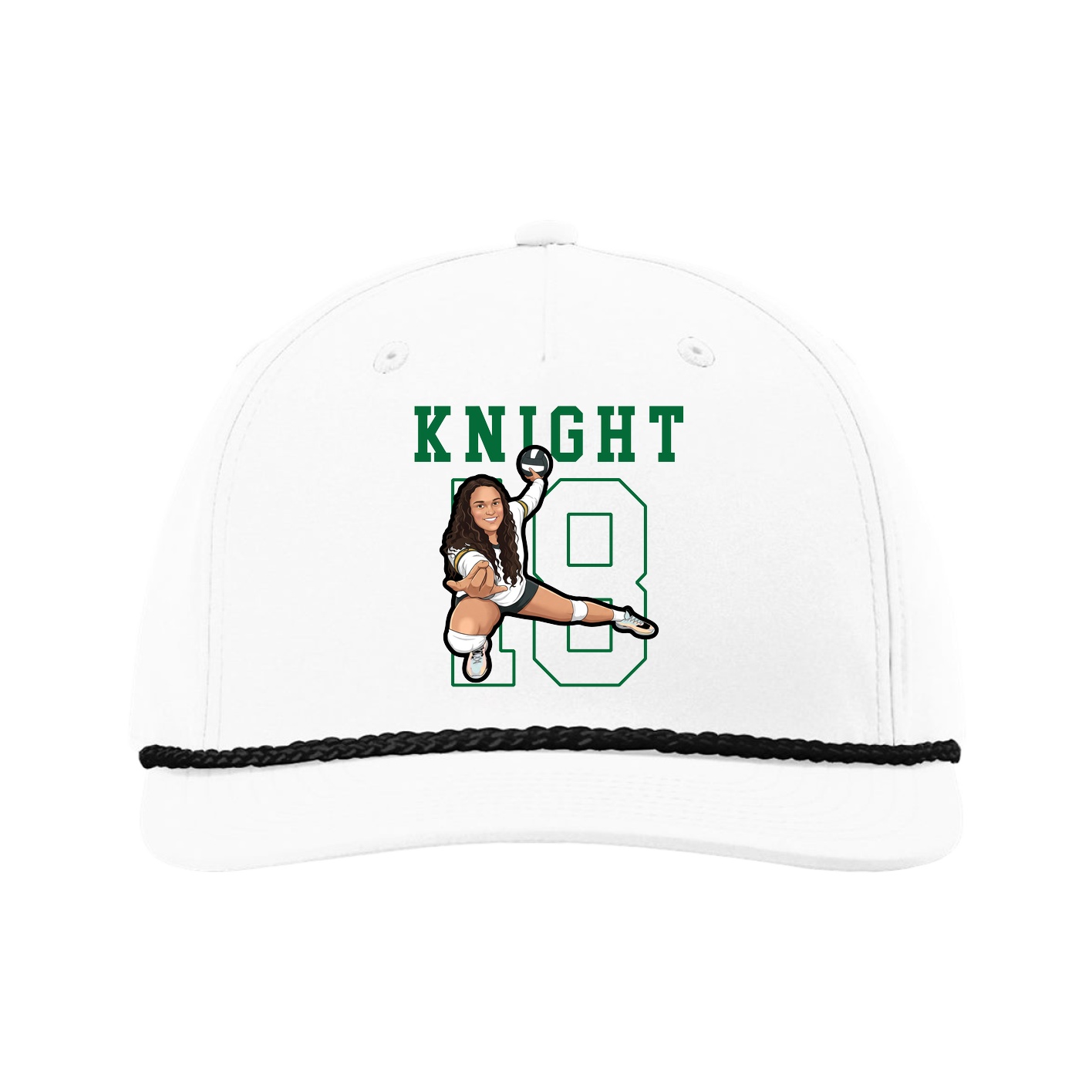 Five-Panel Classic Rope Cap — Shirsey in White