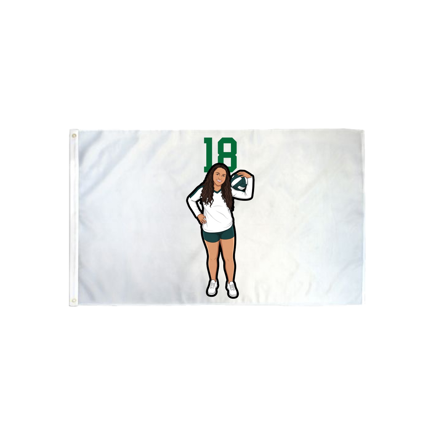 3x5 Flag — Number Top in Classic