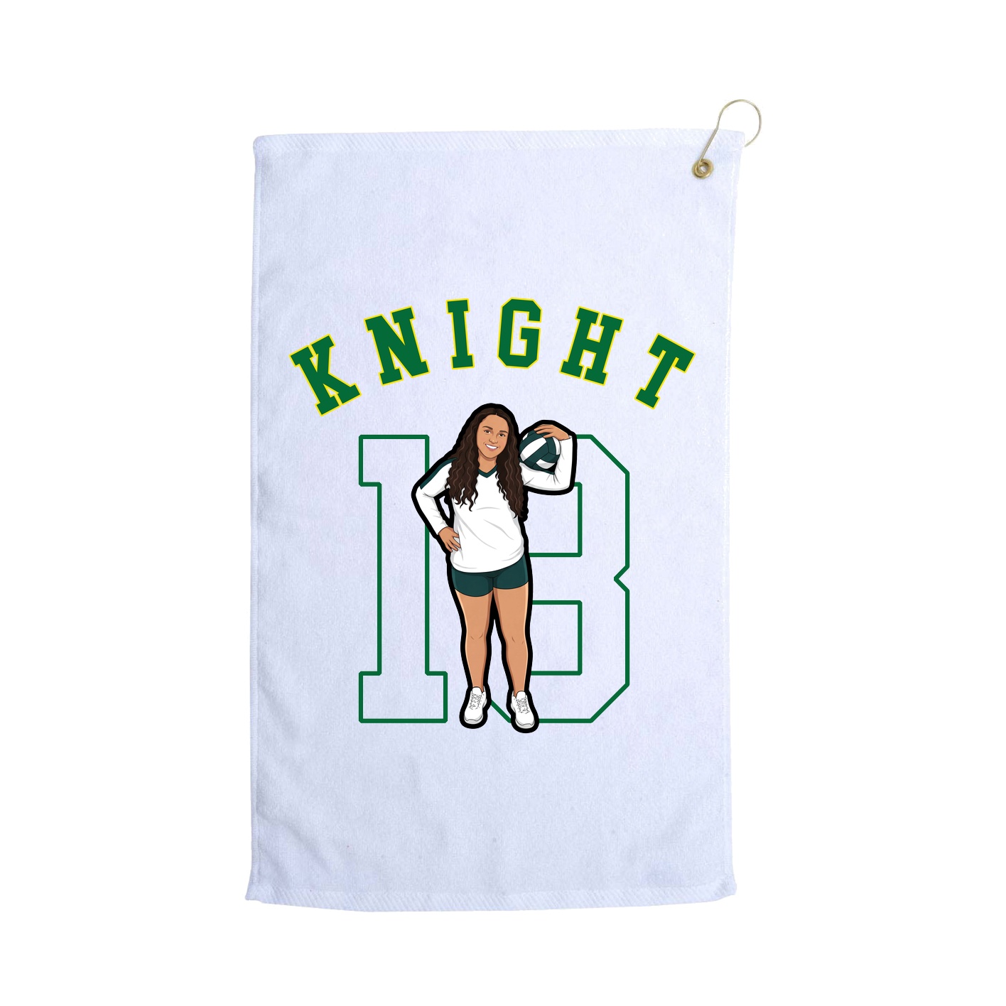 Golf Towel — Shirsey Arch in White