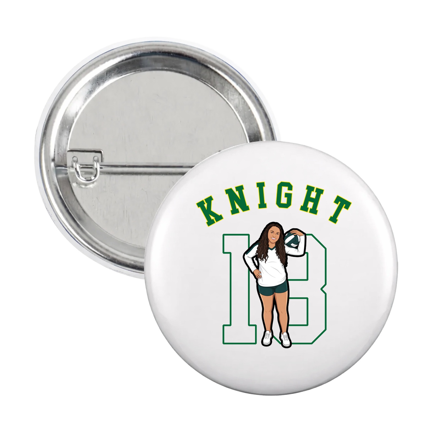 Game Day Button — Shirsey Arch in White
