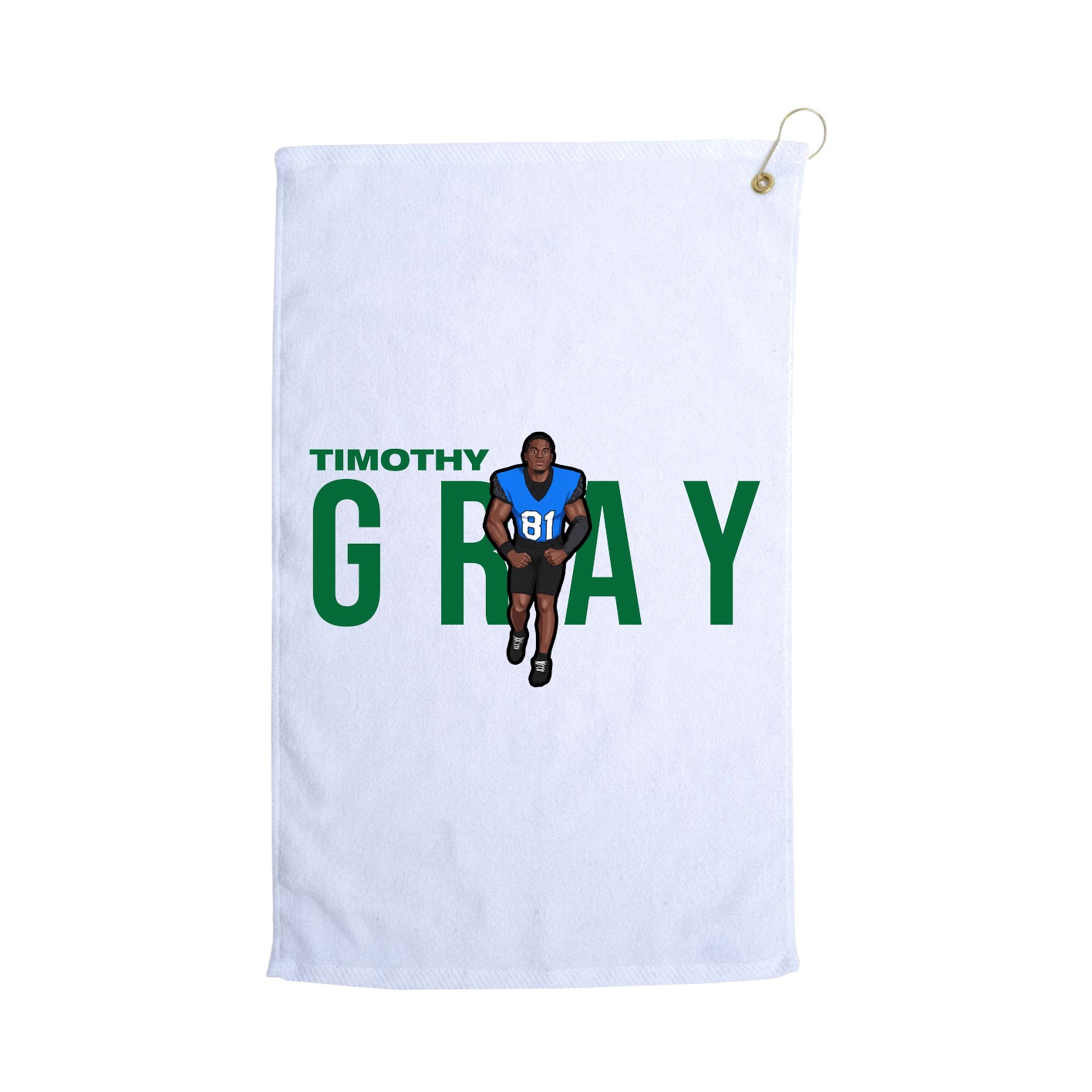 Golf Towel — Player Name in White