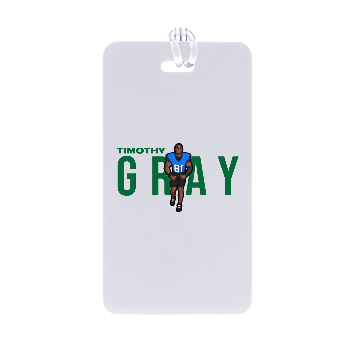 Bag Tag — Player Name in Classic