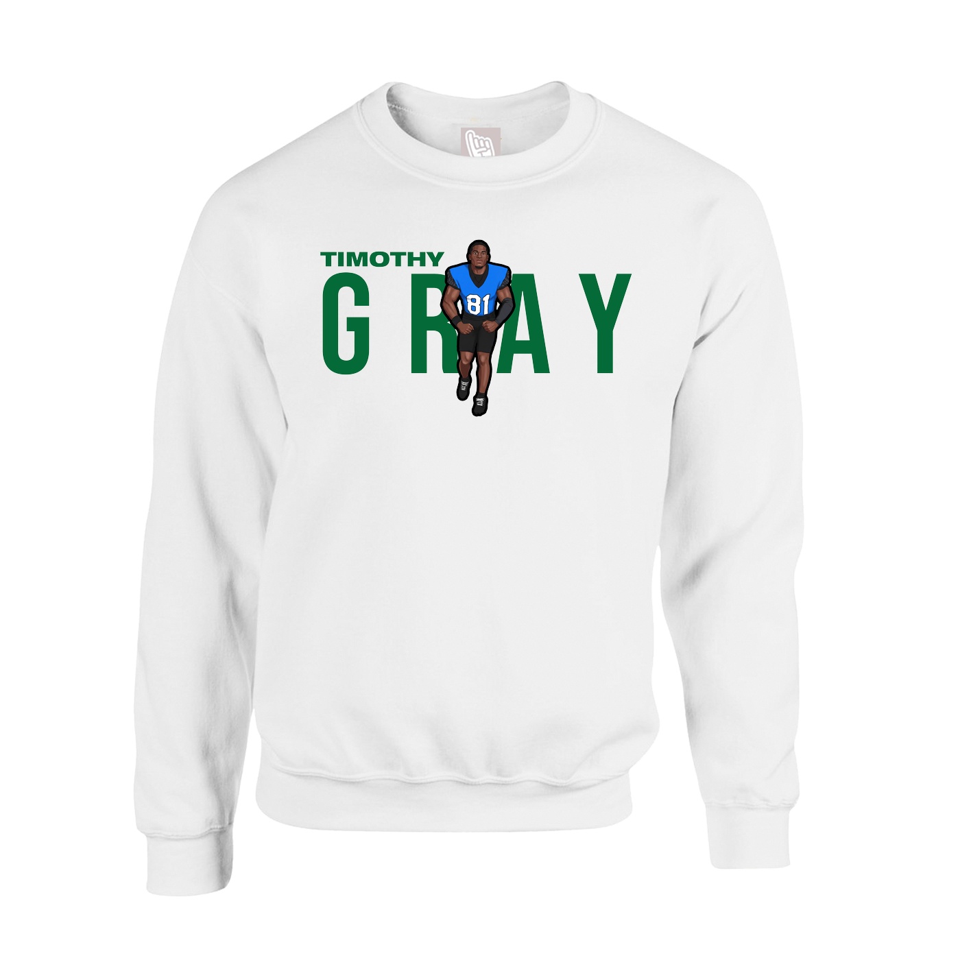 Fleece Crew — Player Name in White