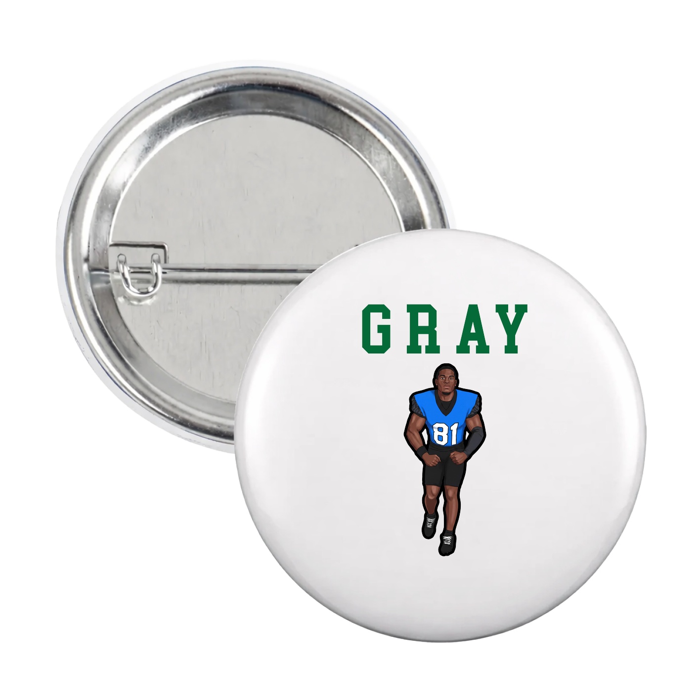 Game Day Button — Shirsey in White