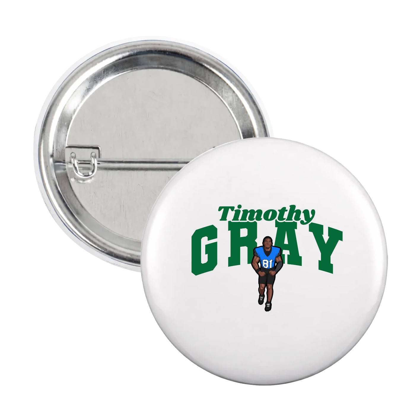 Game Day Button — Signature Arch in White