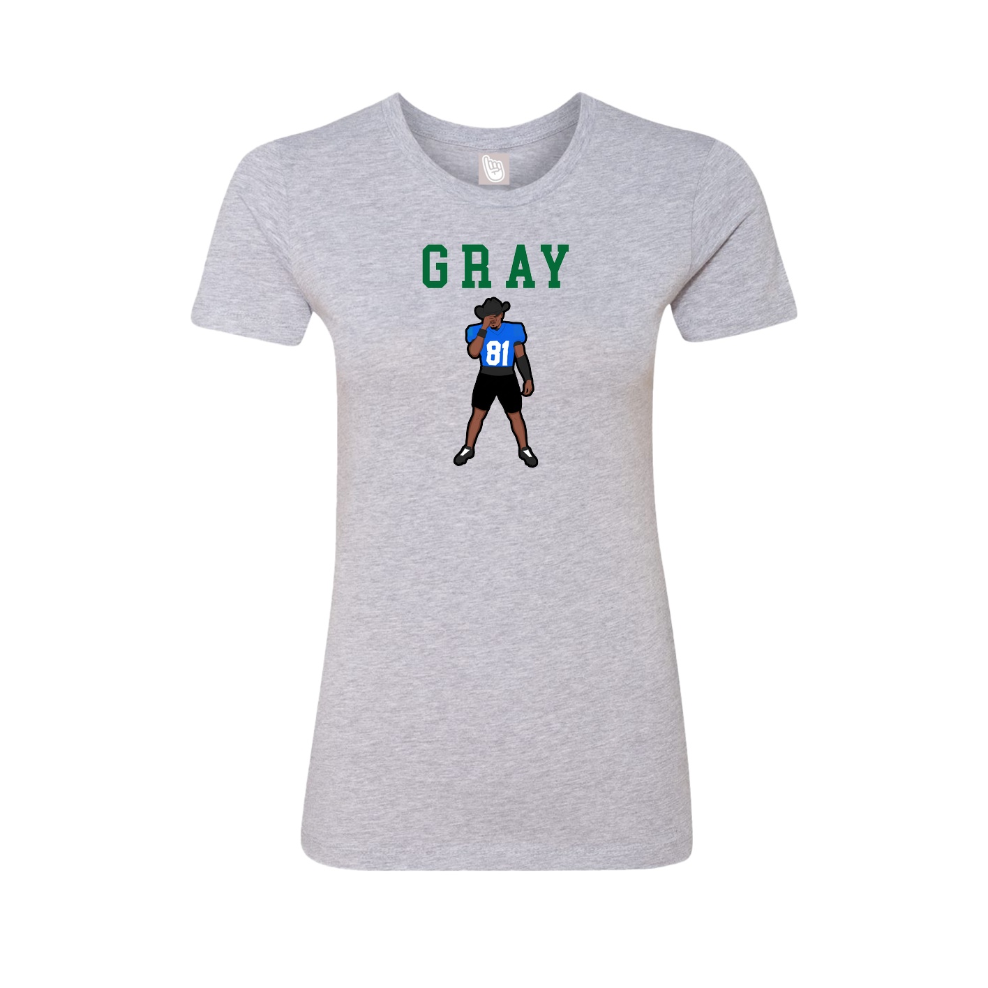 Fitted Women's Tee — Shirsey in Grey