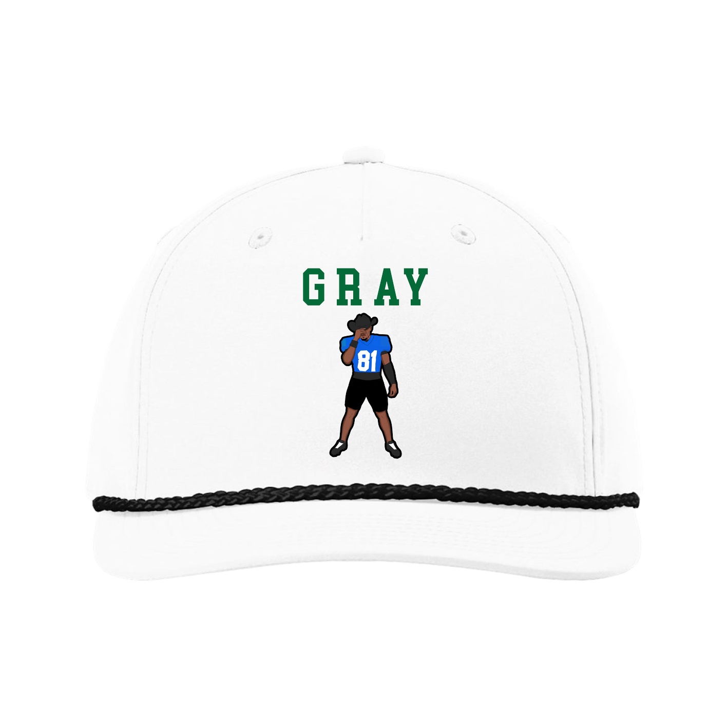 Five-Panel Classic Rope Cap — Shirsey in White