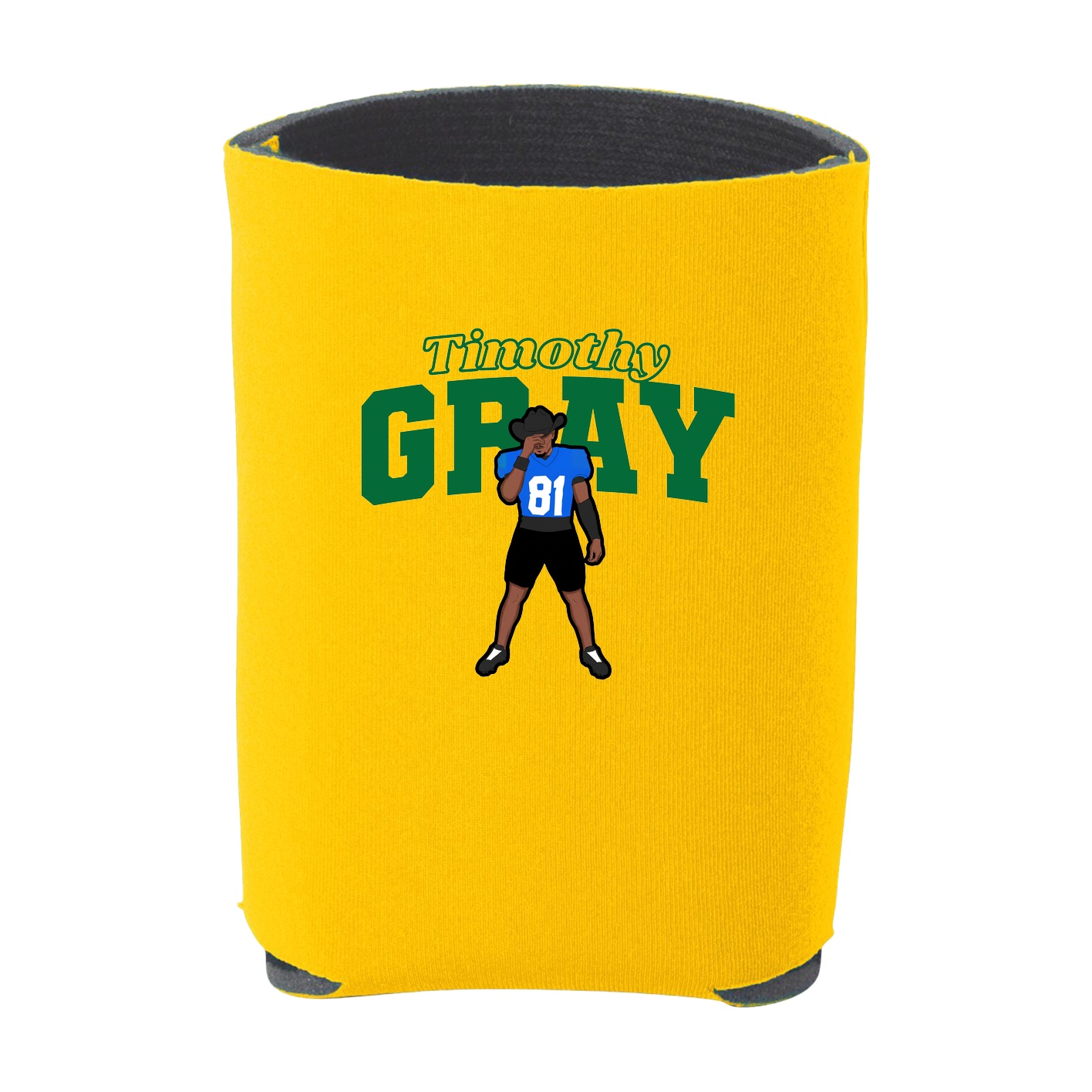Can Holder — Name Arch in Yellow