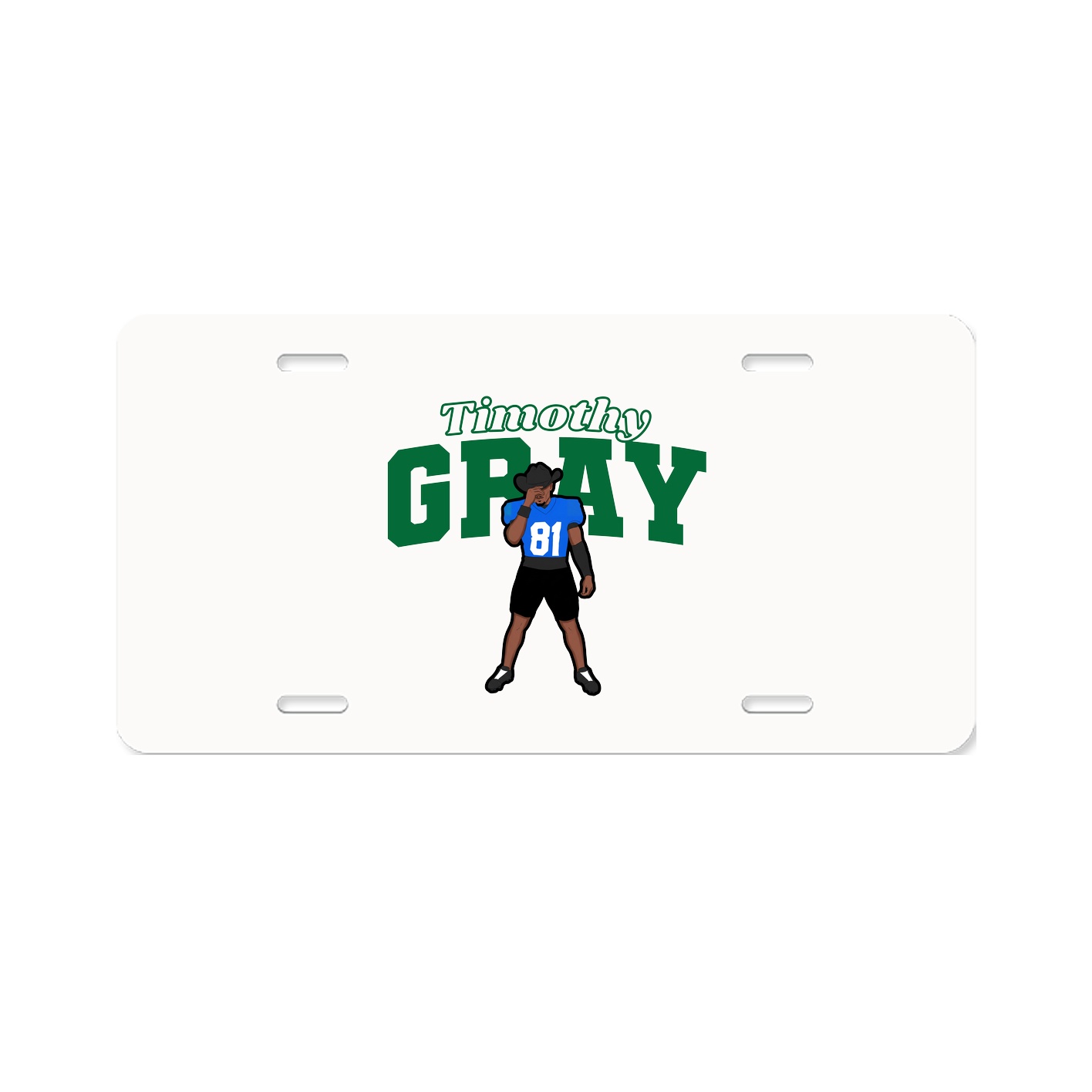 License Plate — Name Arch in Classic