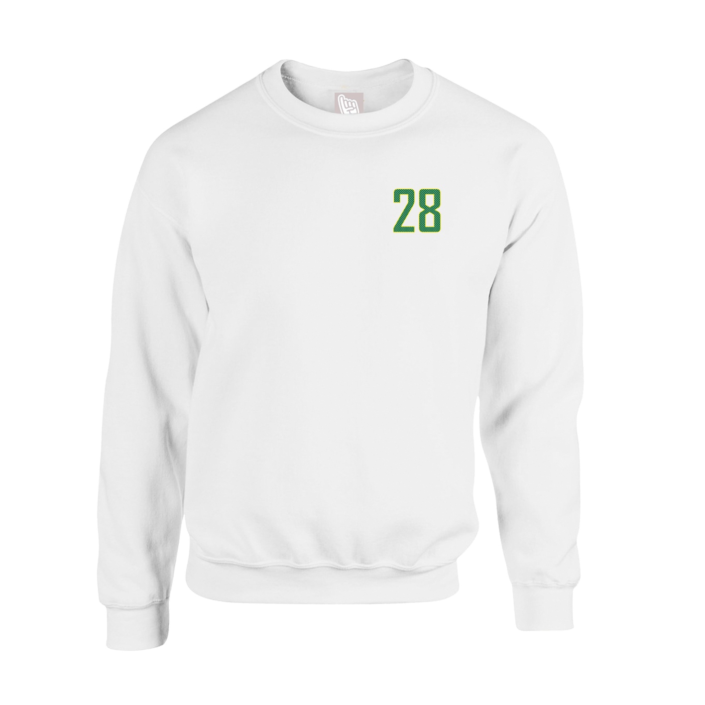 Fleece Crew — Front Shirsy in White
