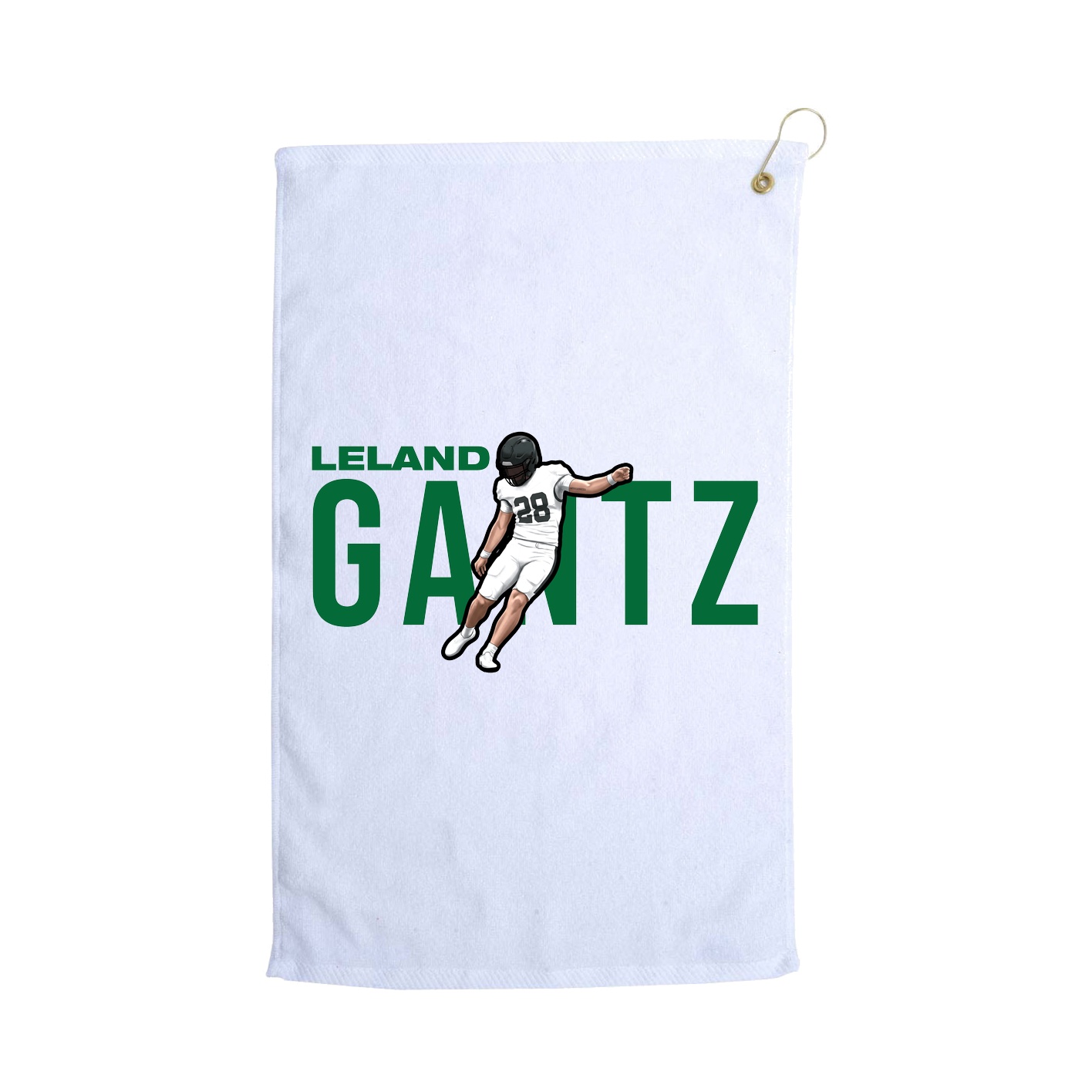 Golf Towel — Player Name in White