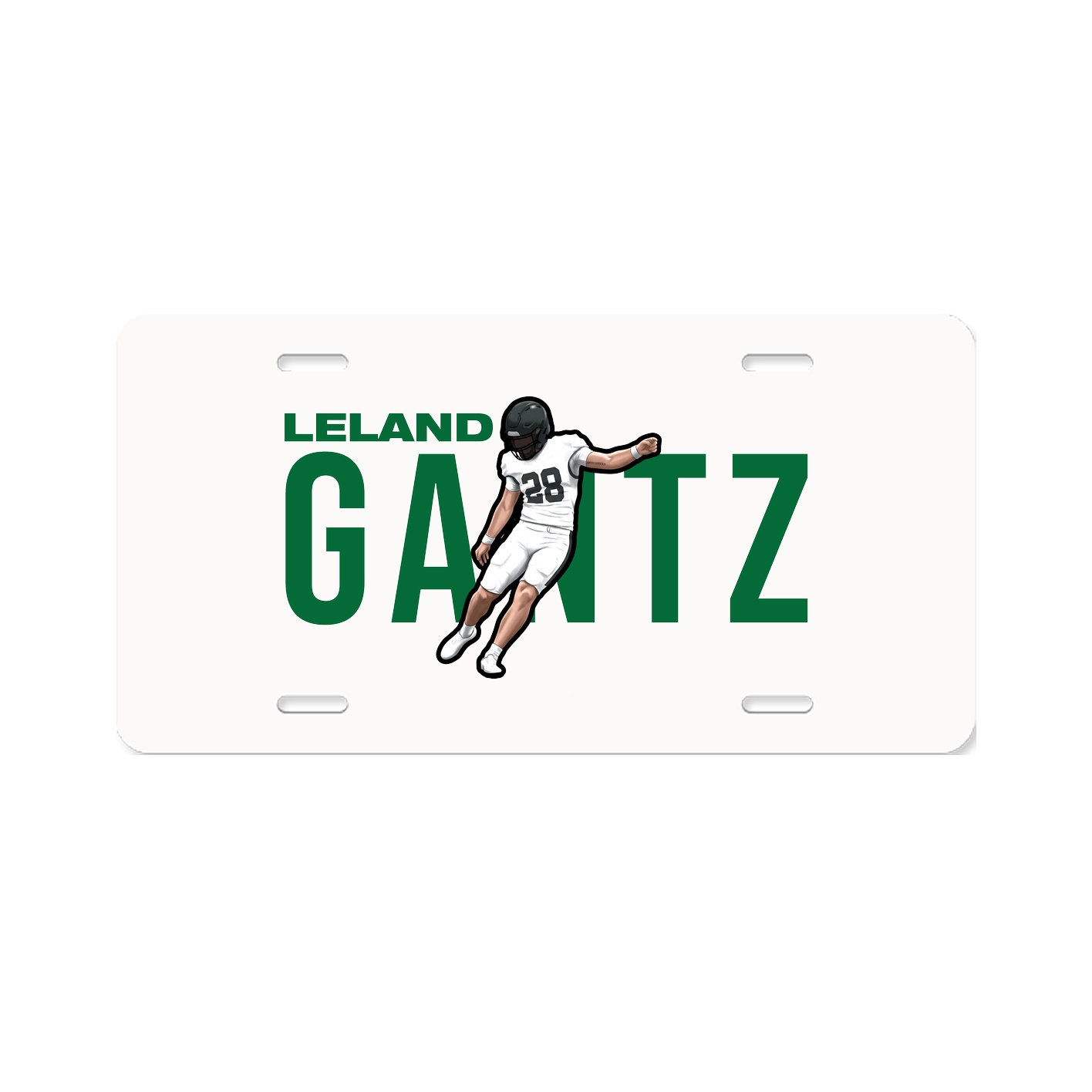 License Plate — Player Name in Classic