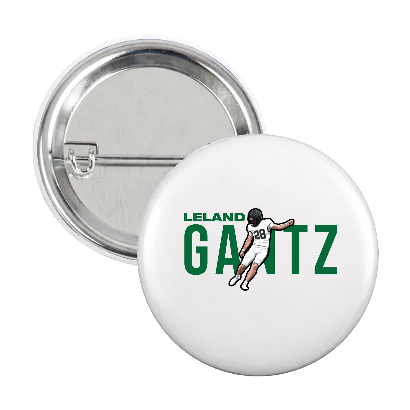 Game Day Button — Player Name in White