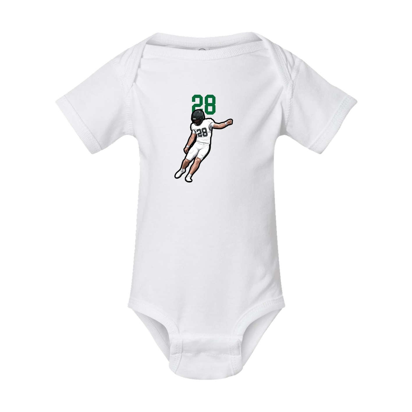 Baby Onesie — Number Top in White