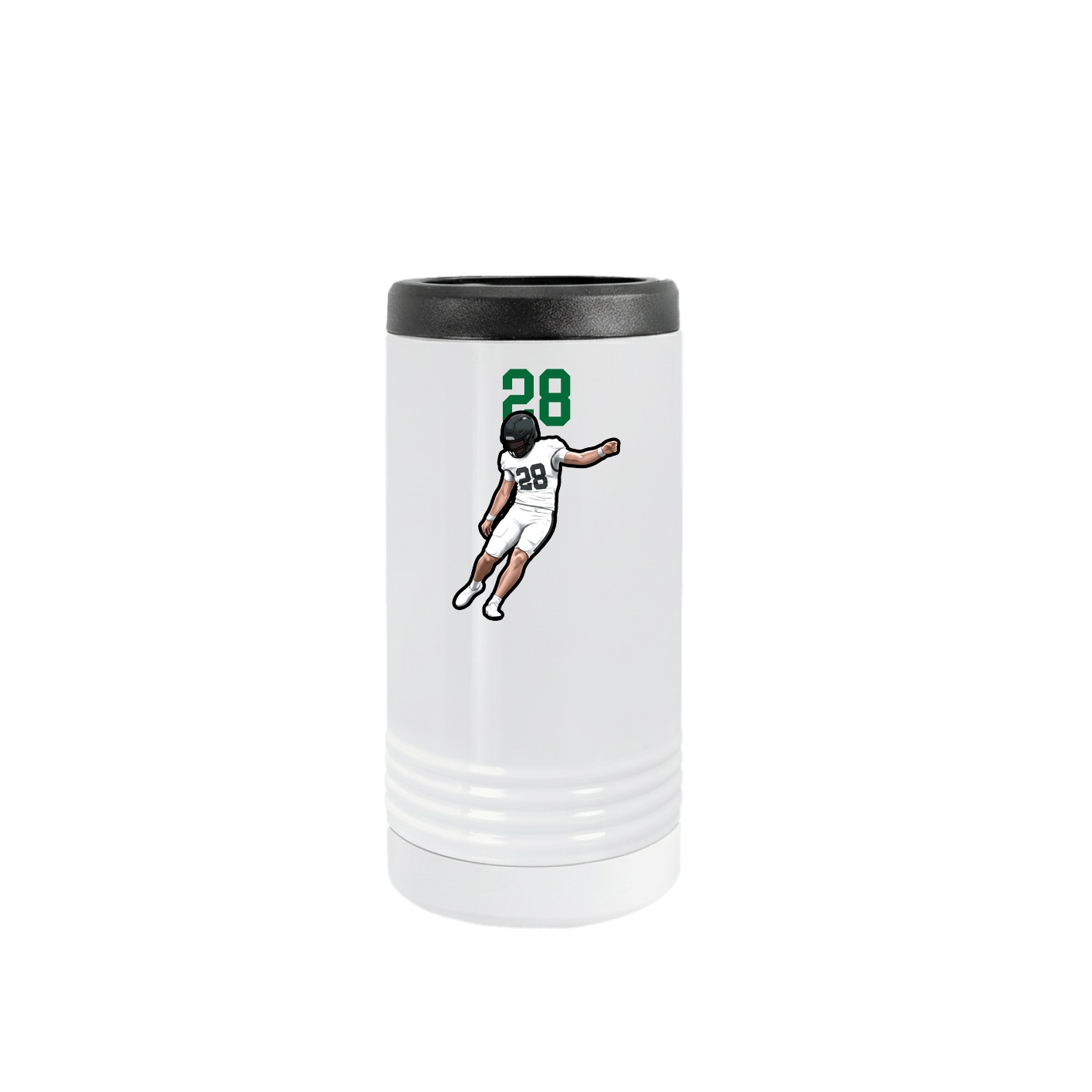 Slim Beverage Holder — Number Top in White