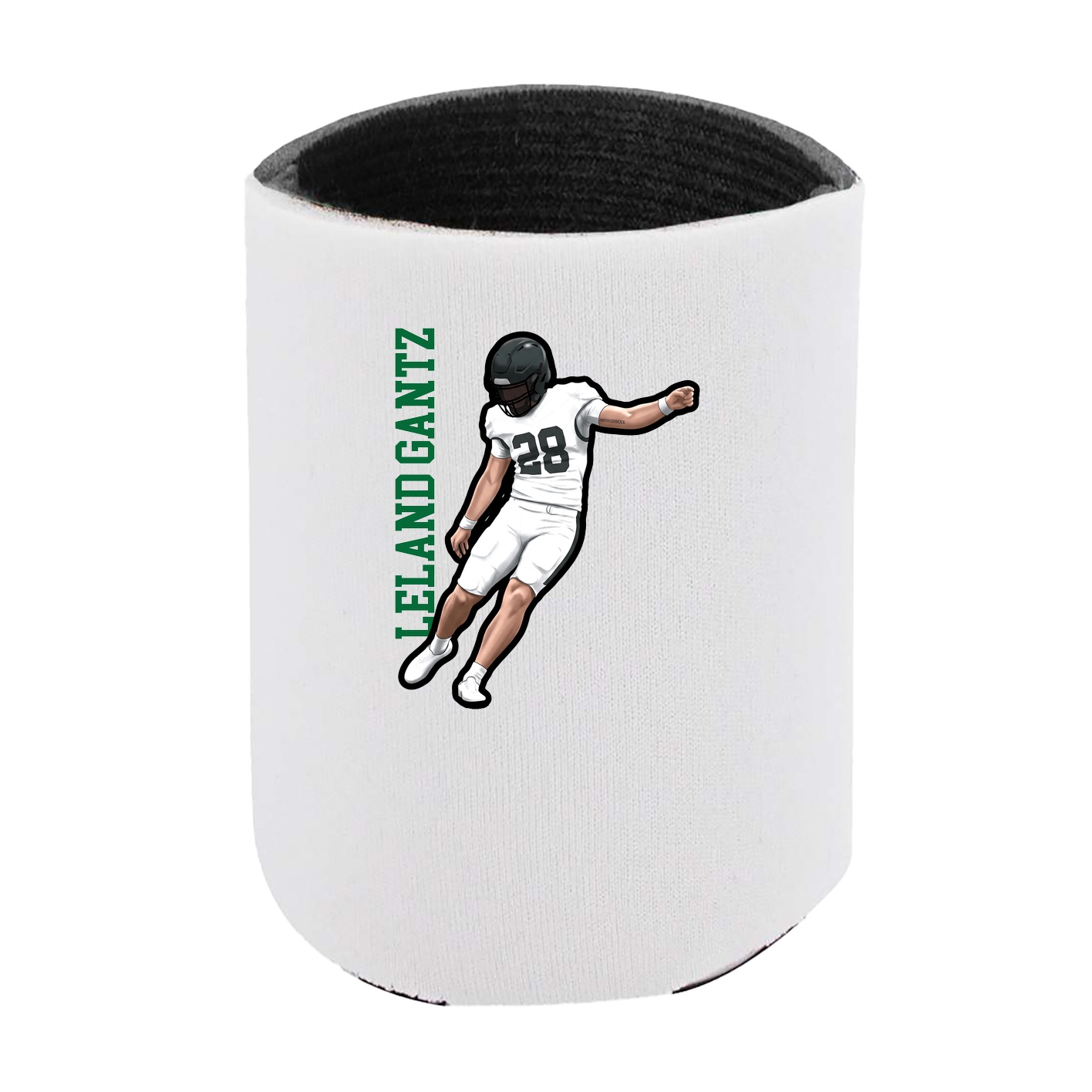 Can Holder — Name Vertical in White