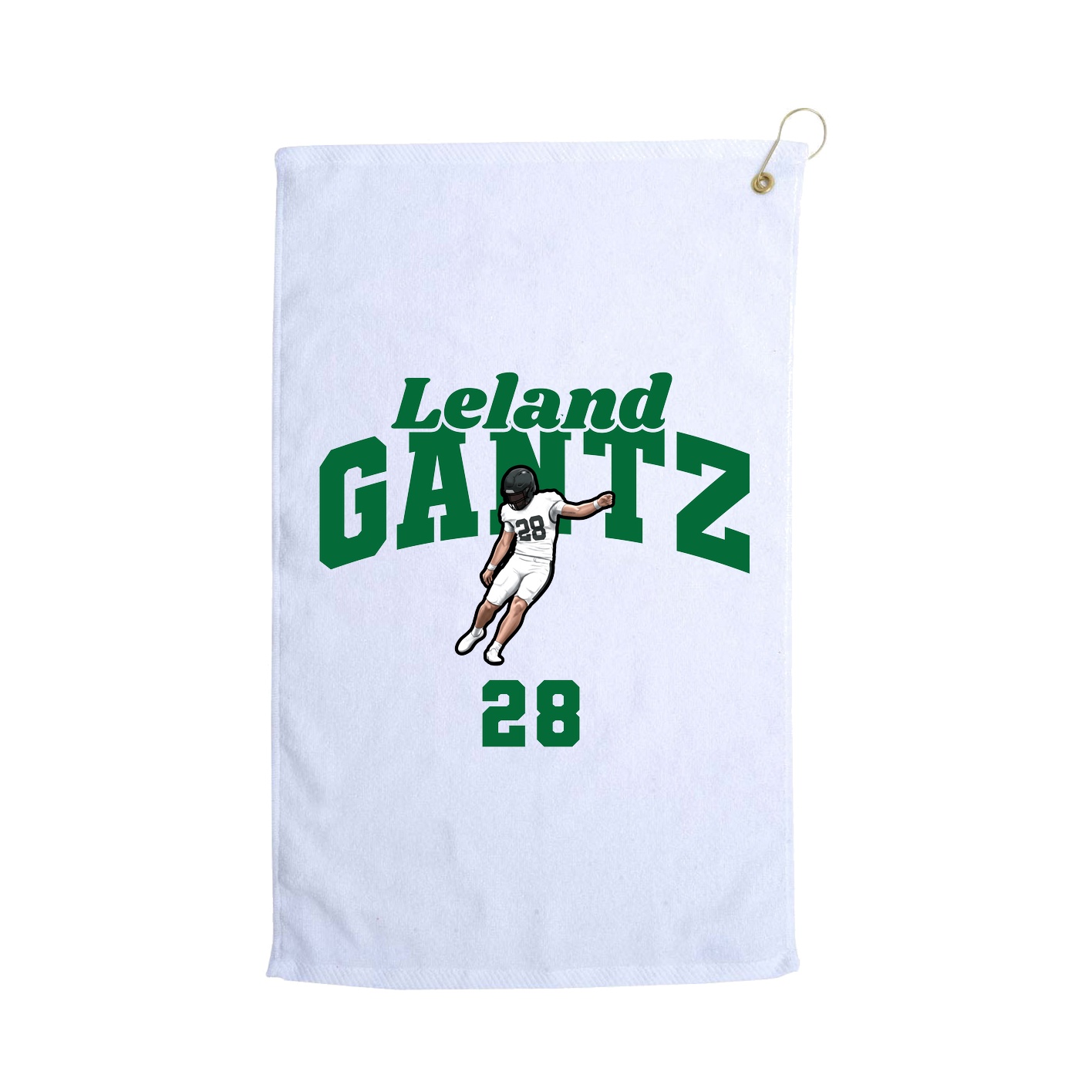 Golf Towel — Signature Arch in White