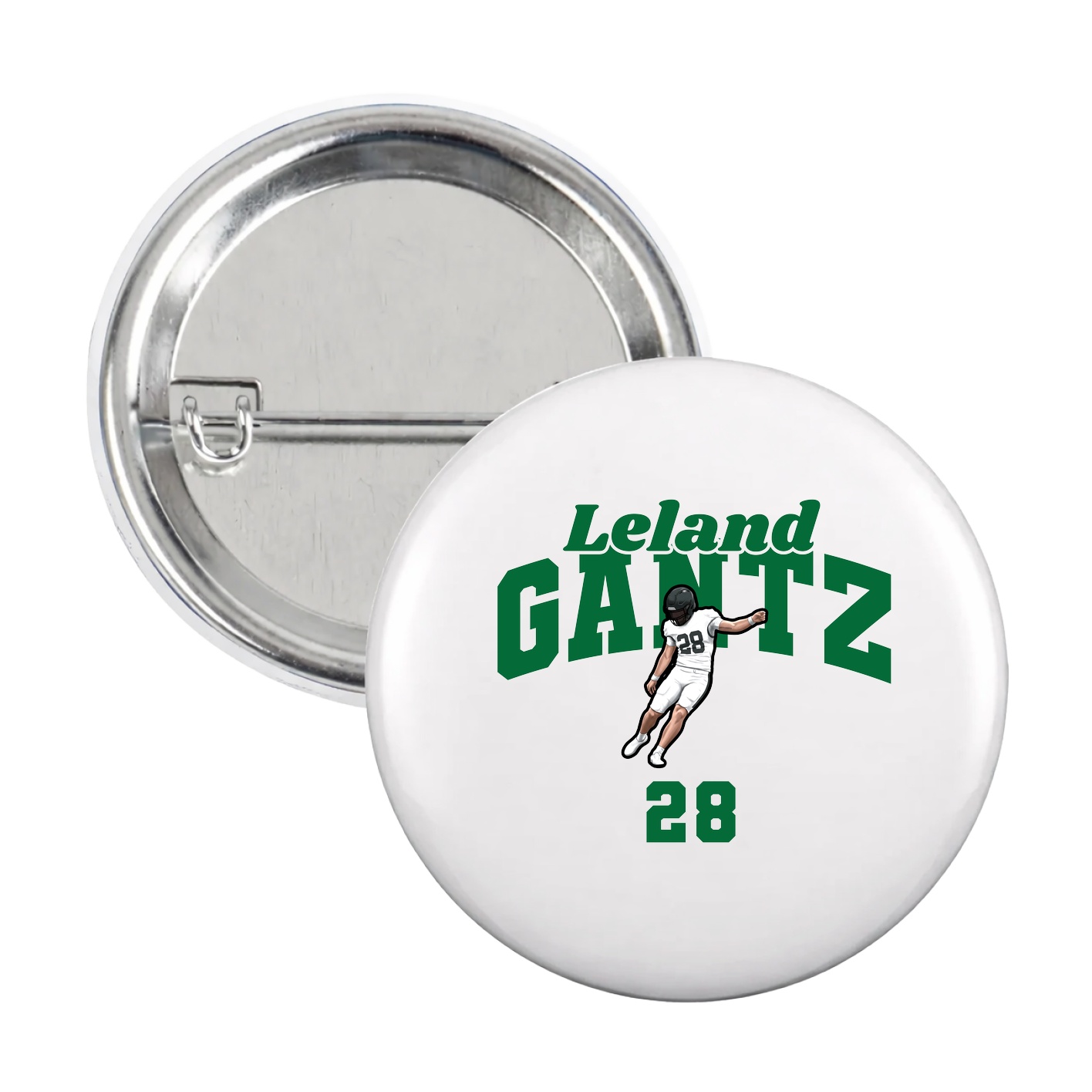 Game Day Button — Signature Arch in White