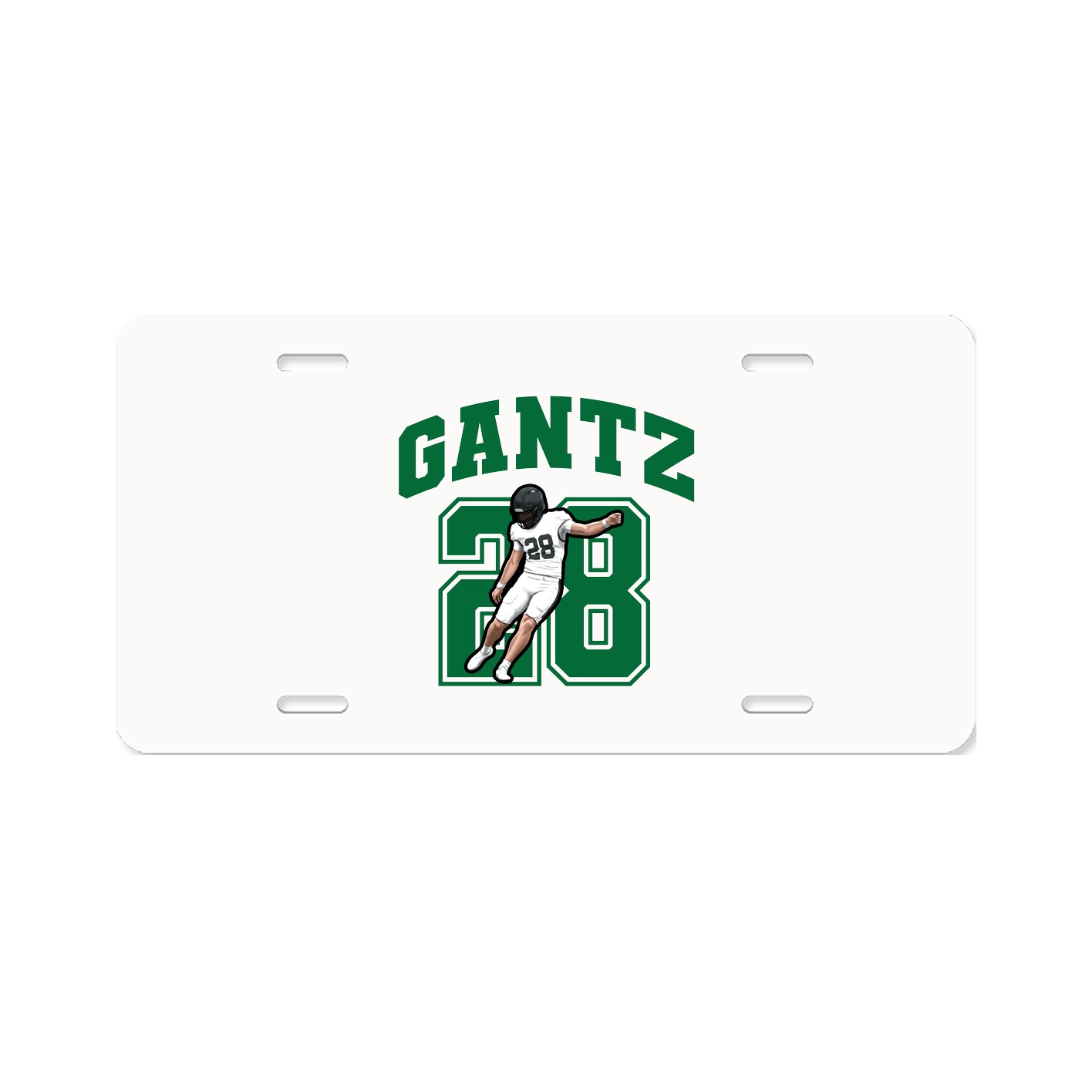 License Plate — Number in Classic