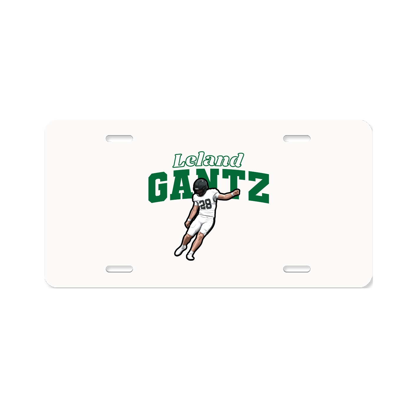 License Plate — Name Arch in Classic