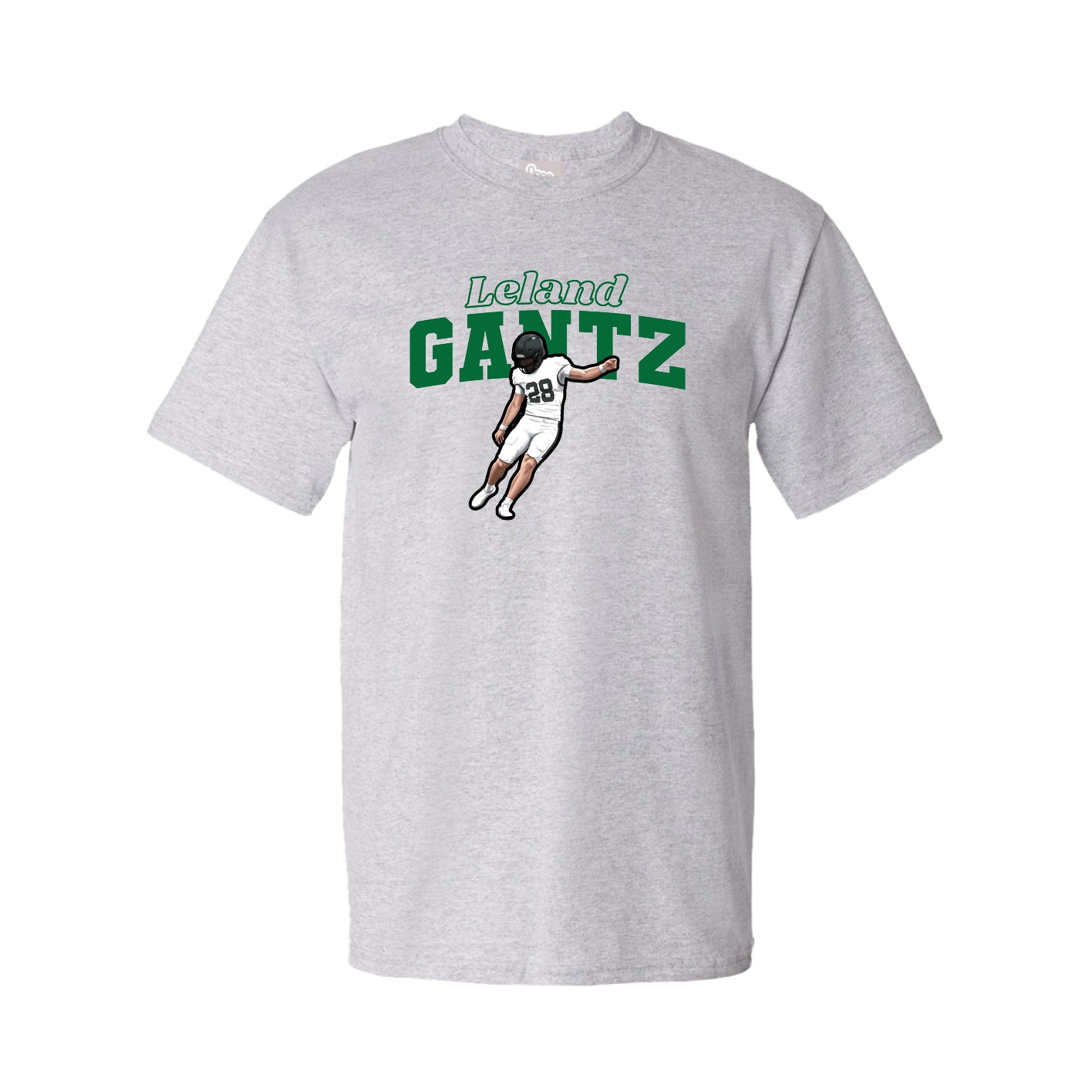 Youth Tee — Name Arch in Grey