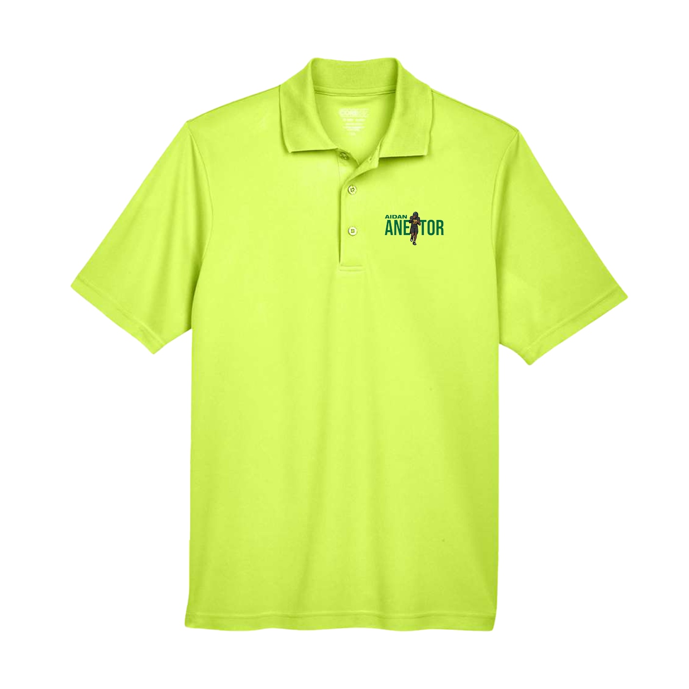 Performance Polo — Player Name in Yellow