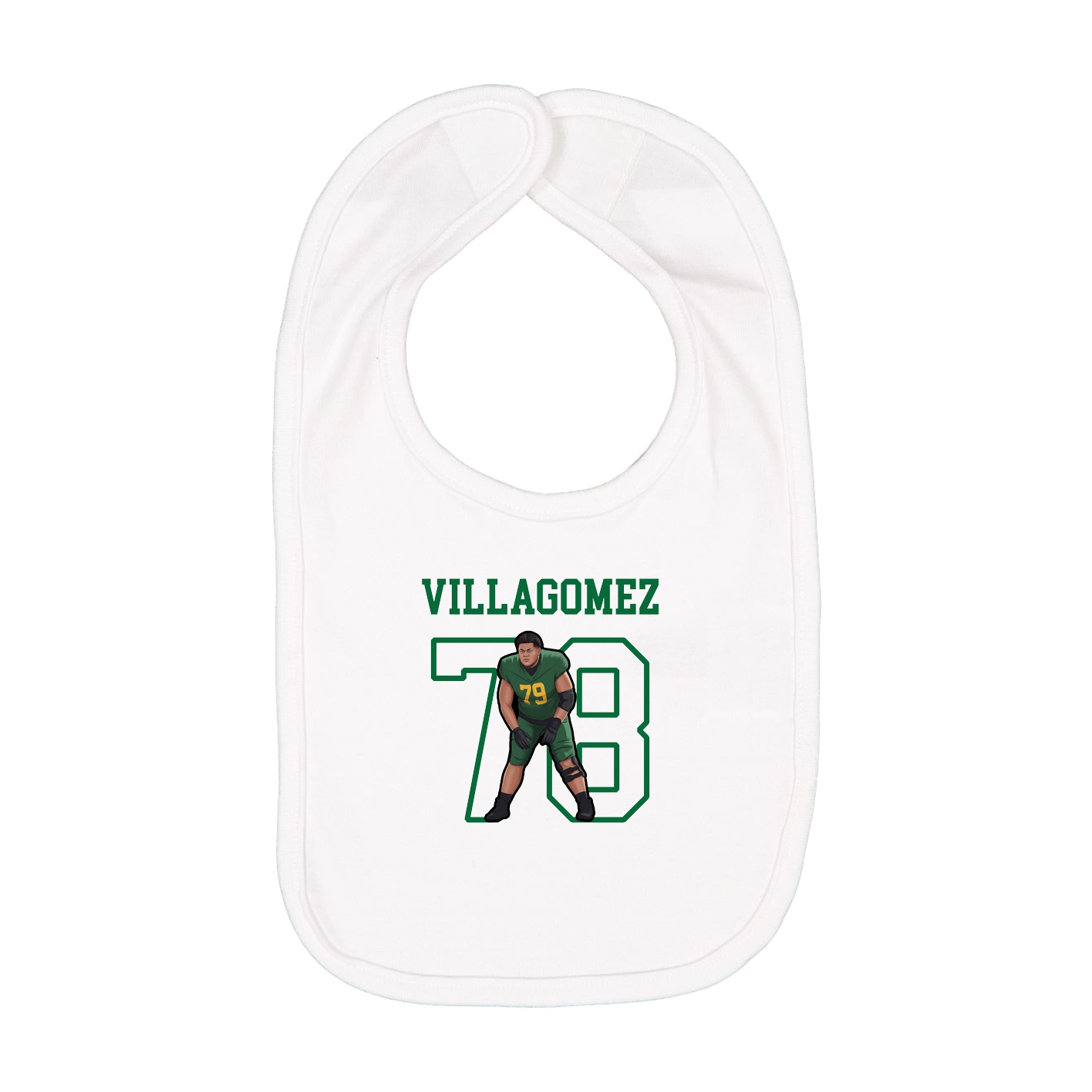 Infant Bib — Shirsey in White