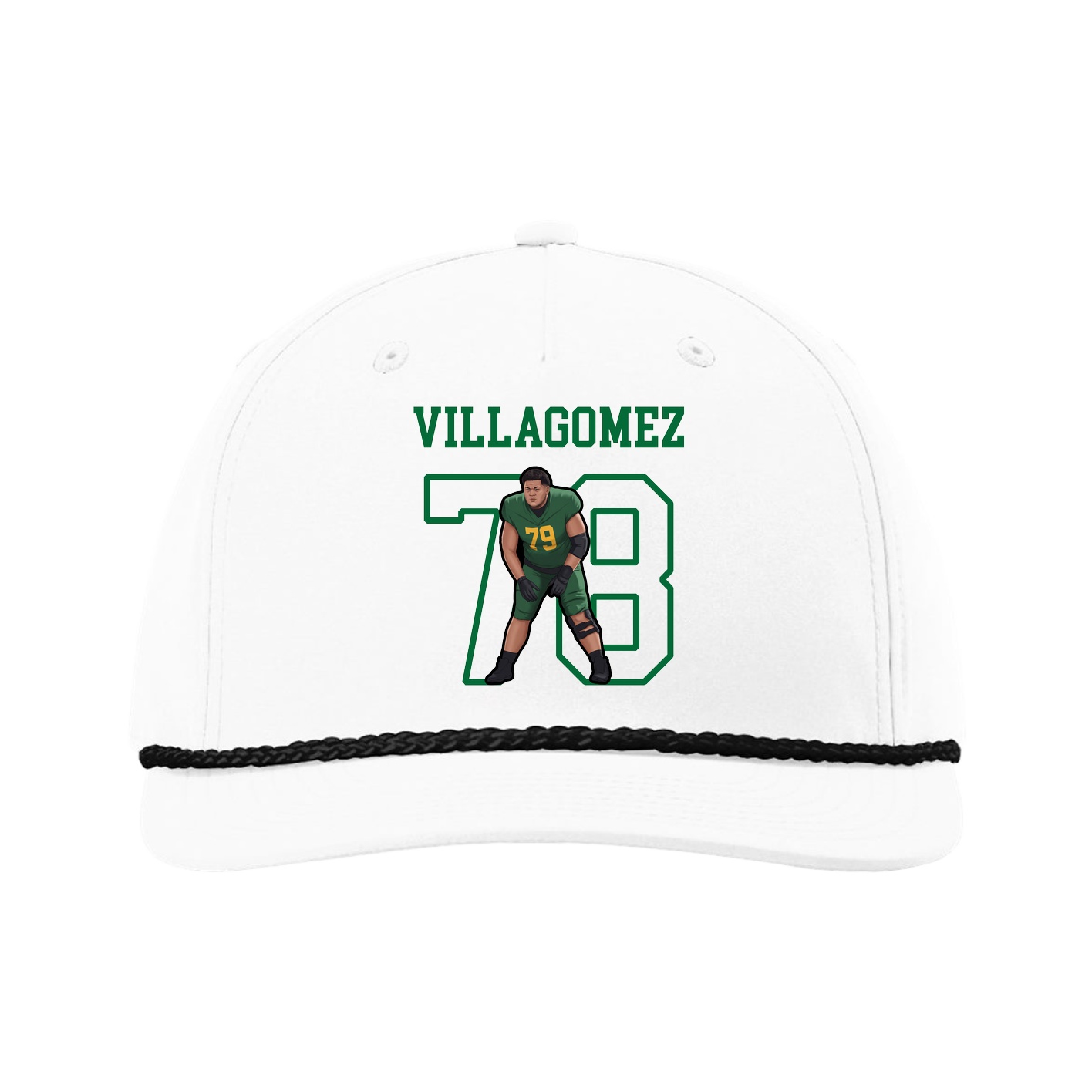 Five-Panel Classic Rope Cap — Shirsey in White