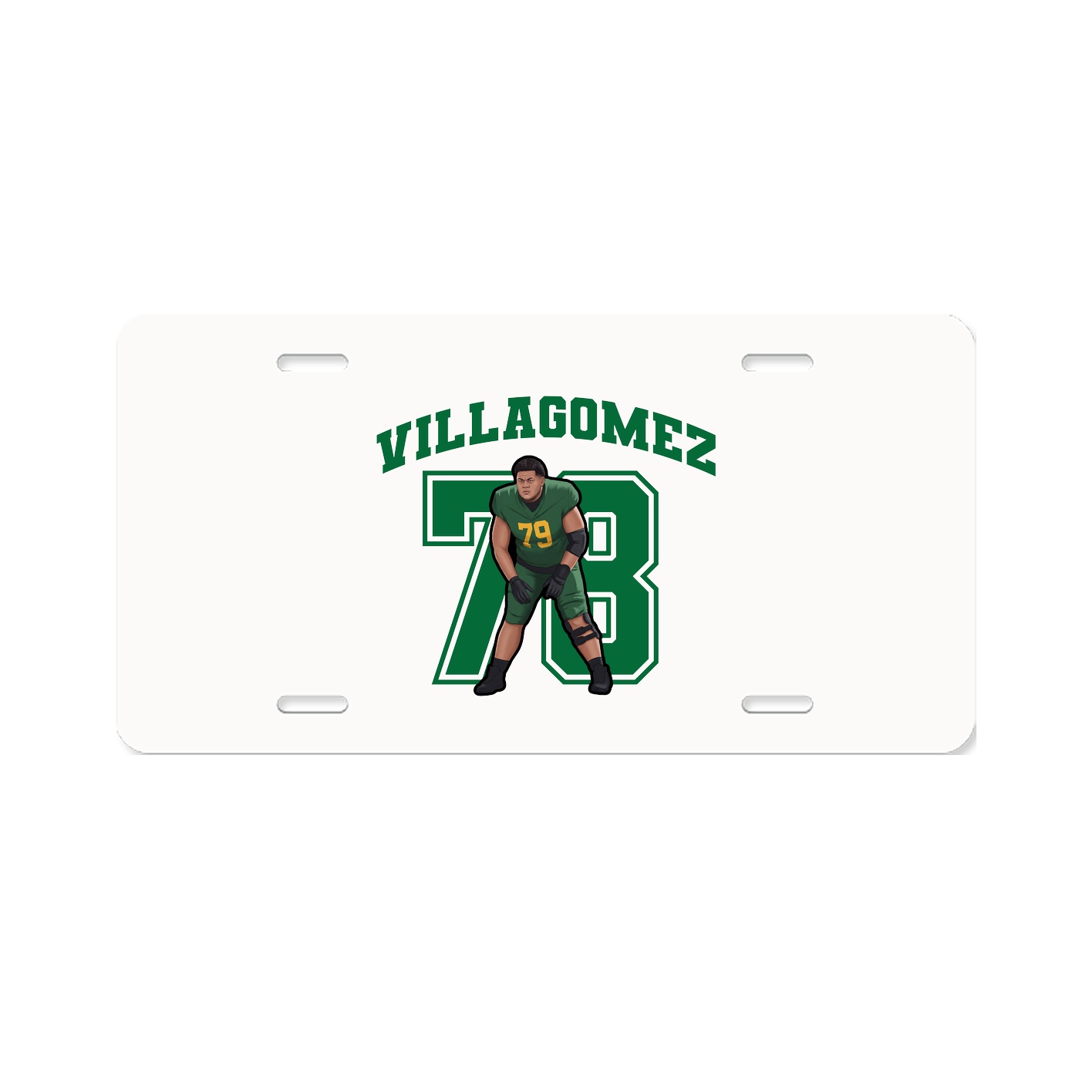 License Plate — Number in Classic