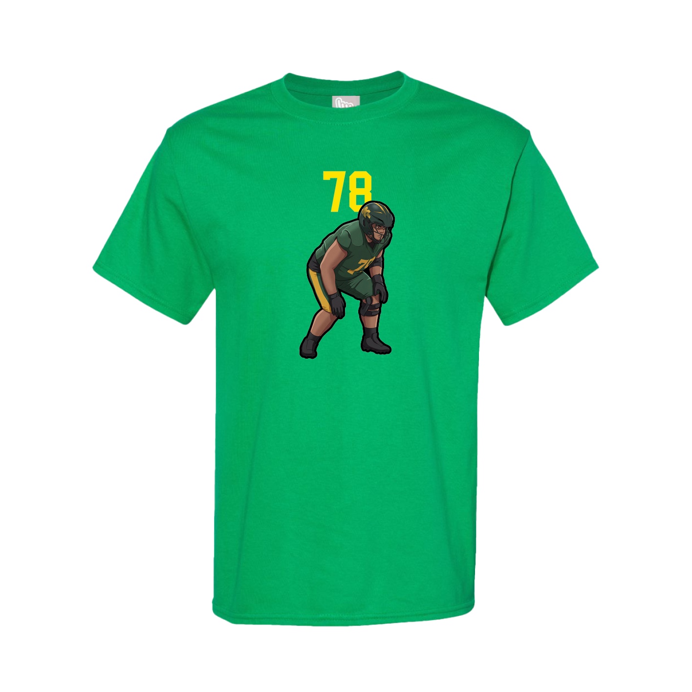 Youth Tee — Number Top in Green