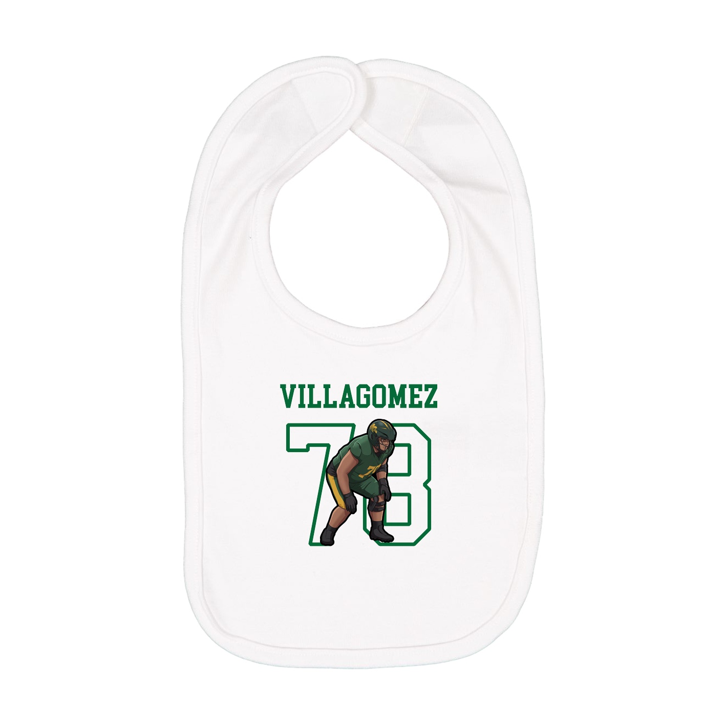 Infant Bib — Shirsey in White