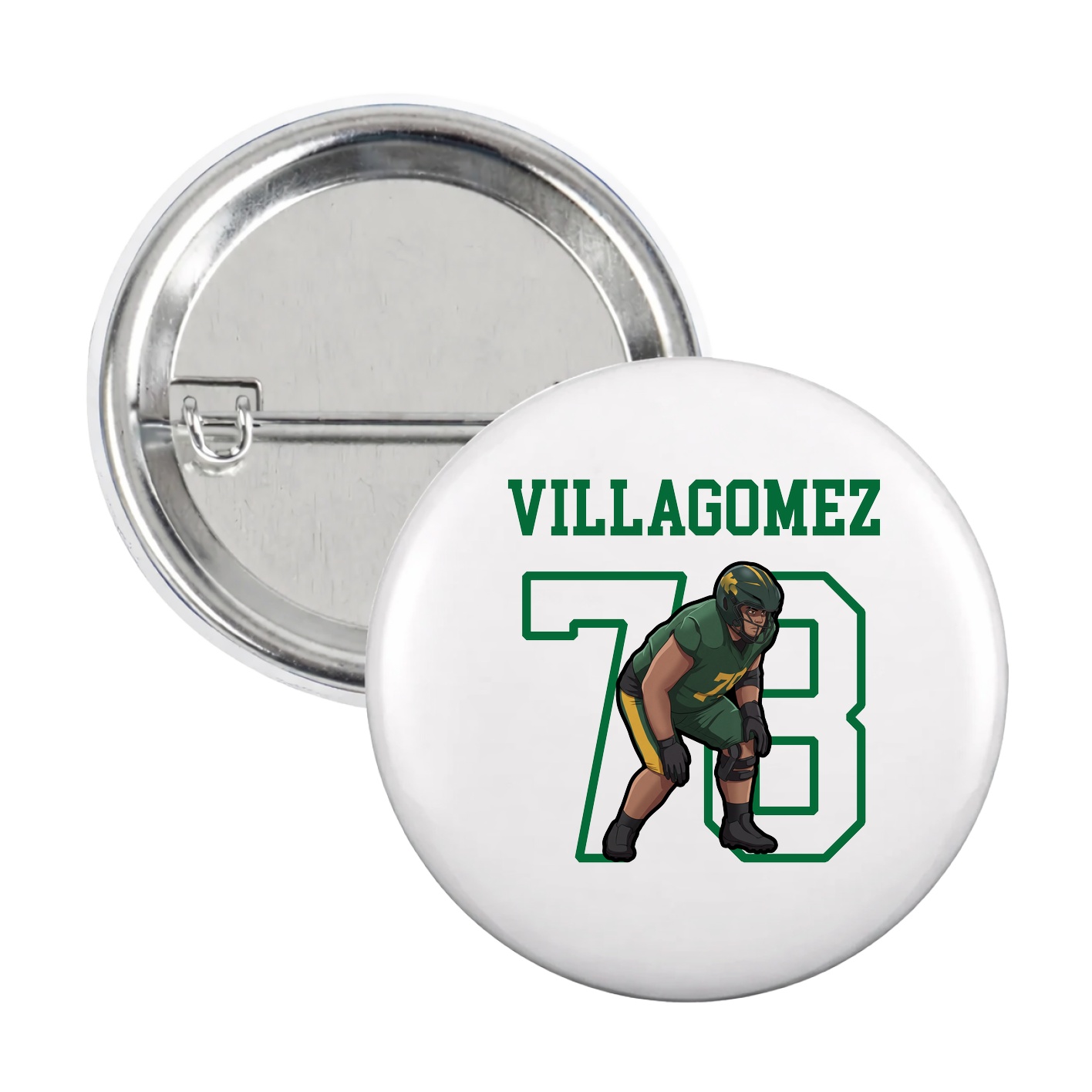 Game Day Button — Shirsey in White