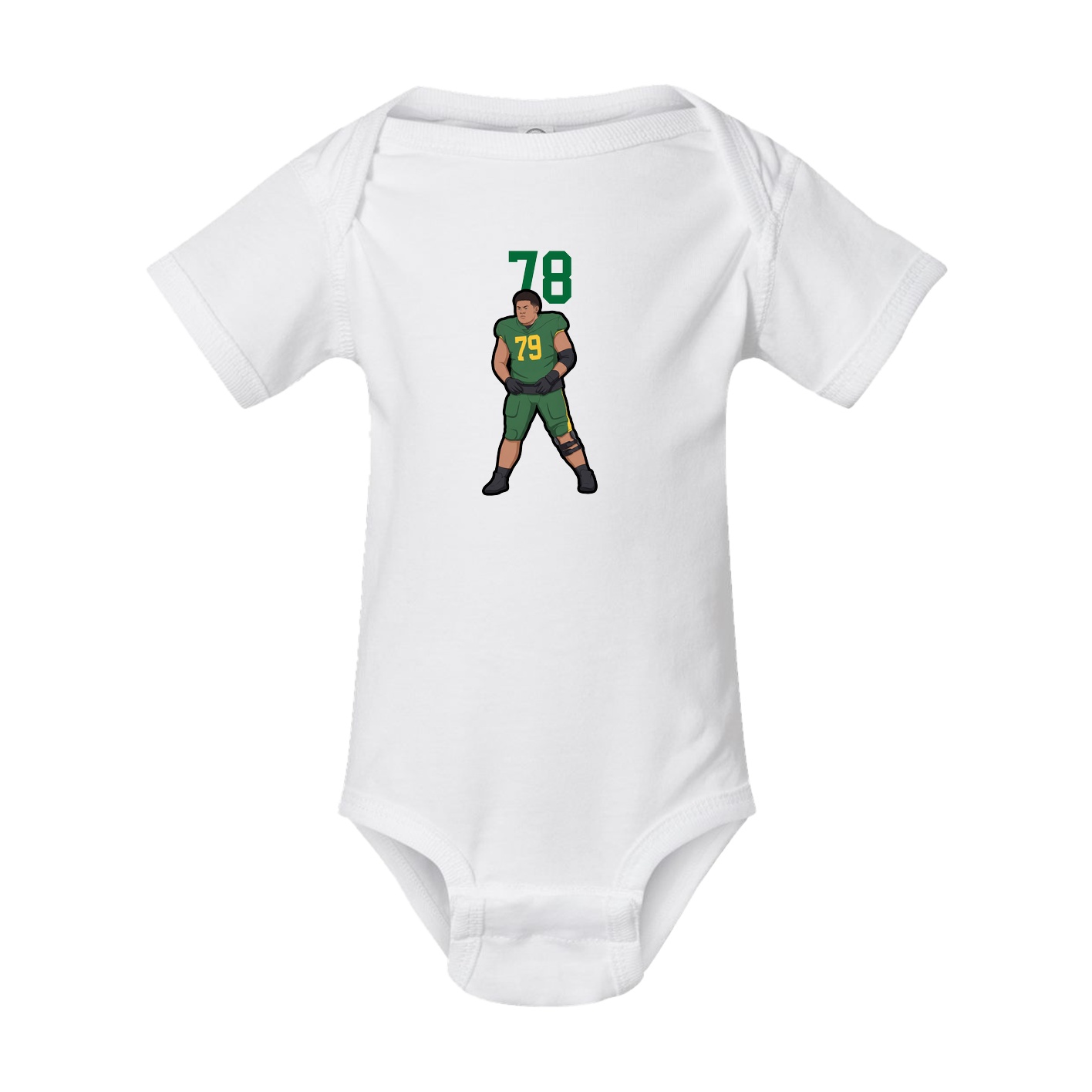 Baby Onesie — Number Top in White