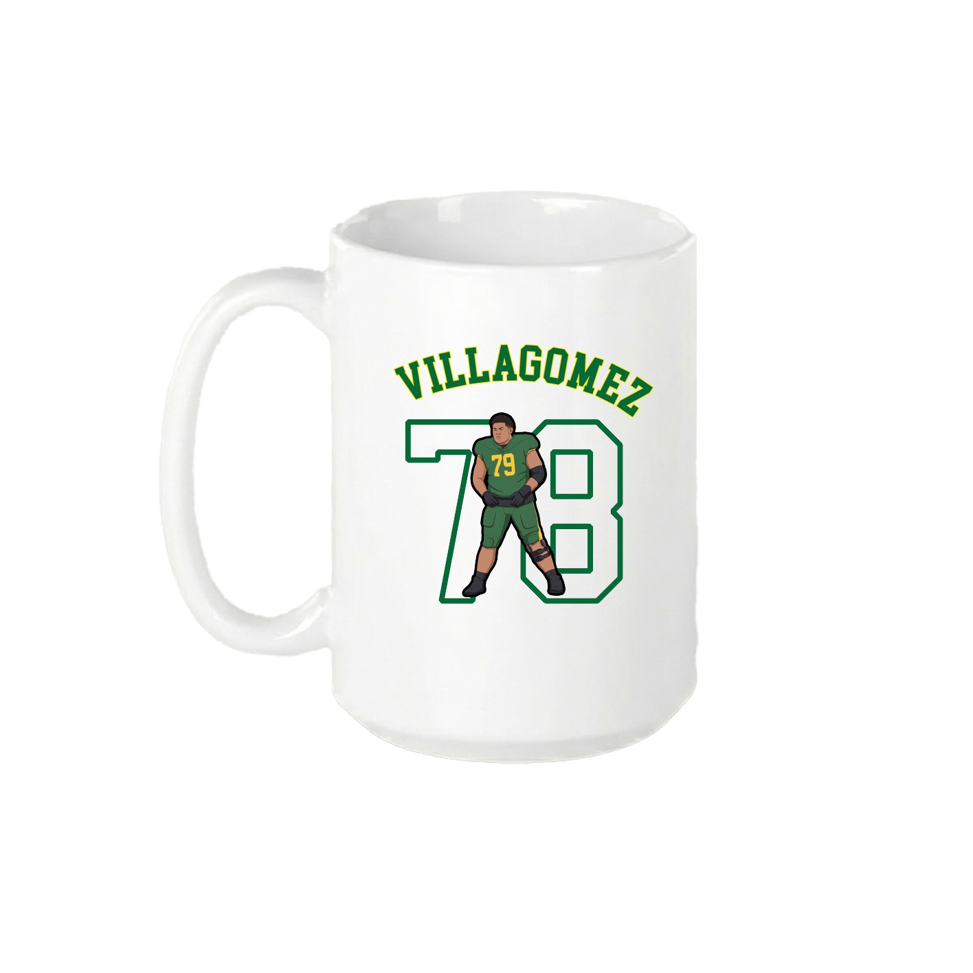 15oz Coffee Mug — Shirsey Arch in White