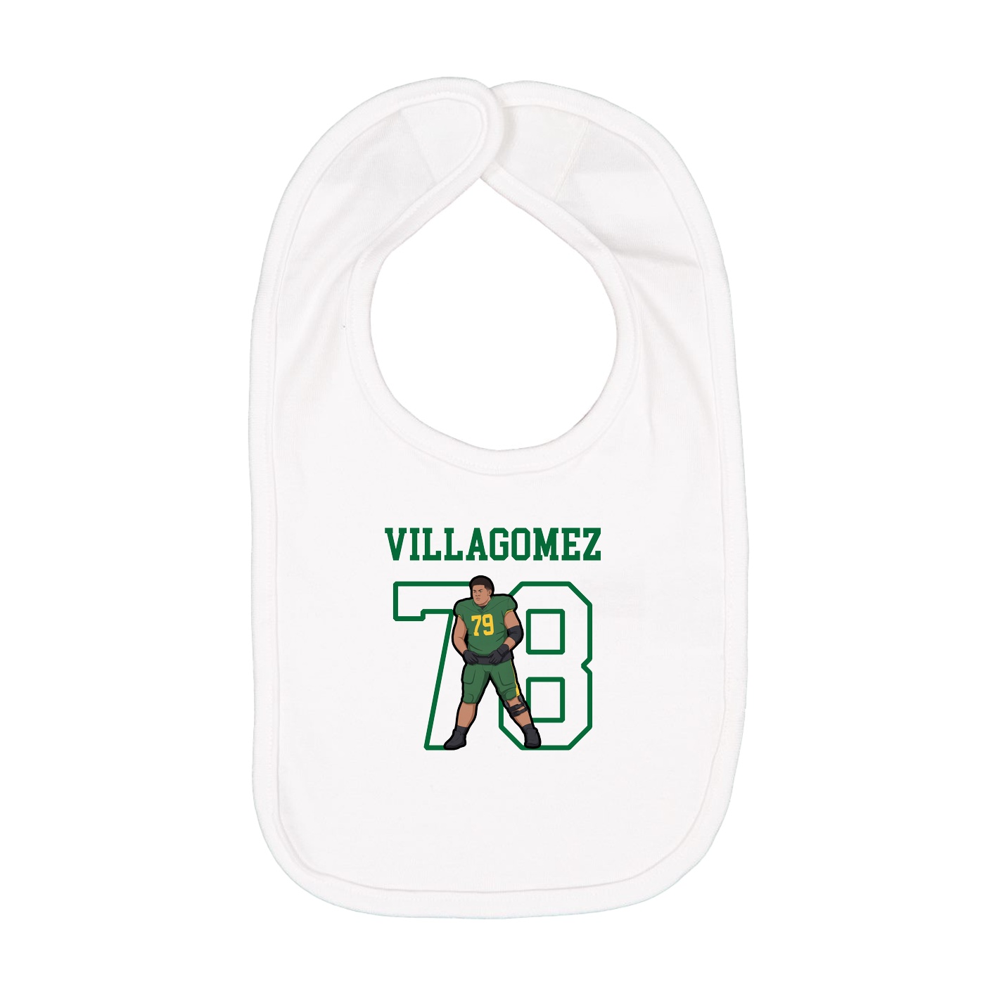 Infant Bib — Shirsey in White