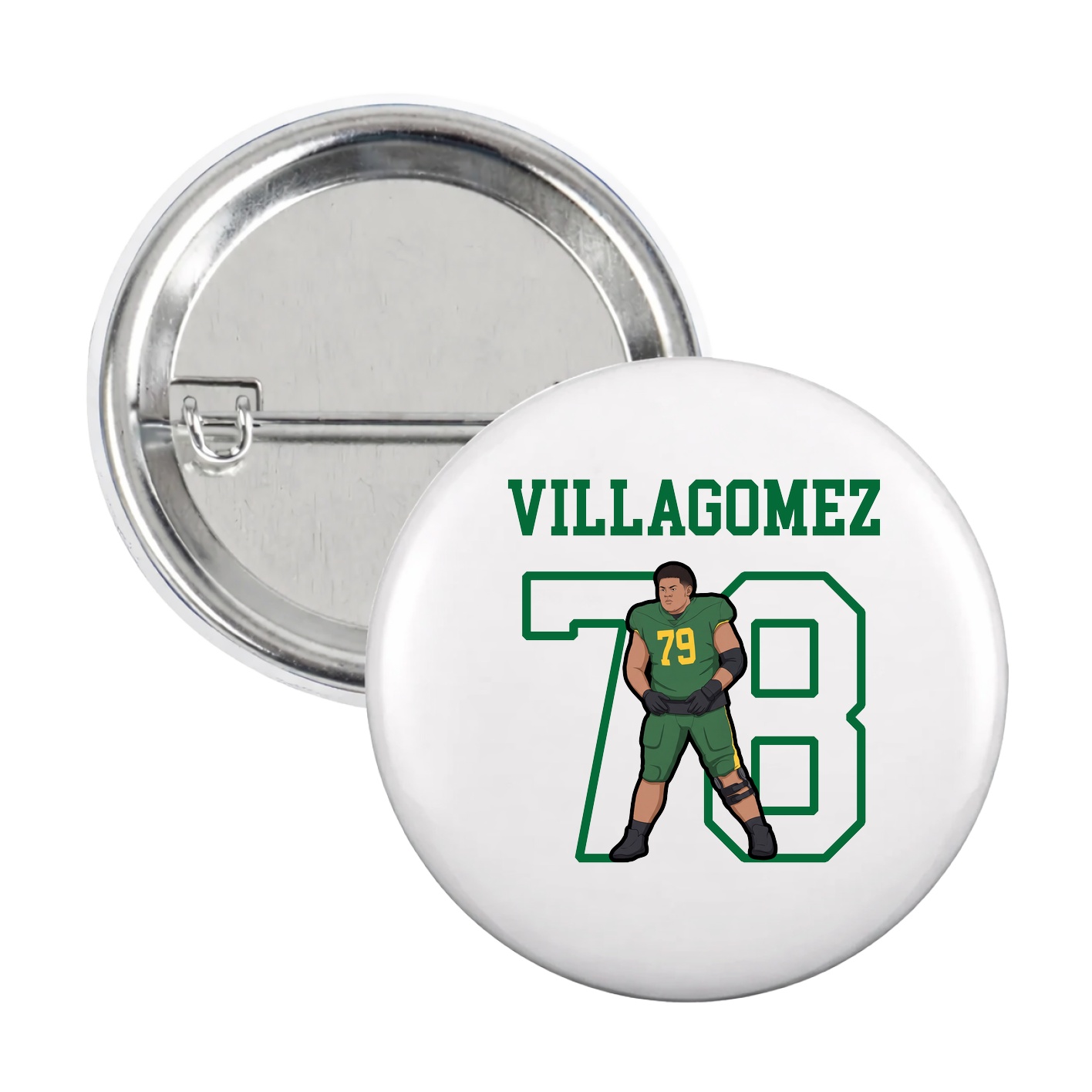 Game Day Button — Shirsey in White