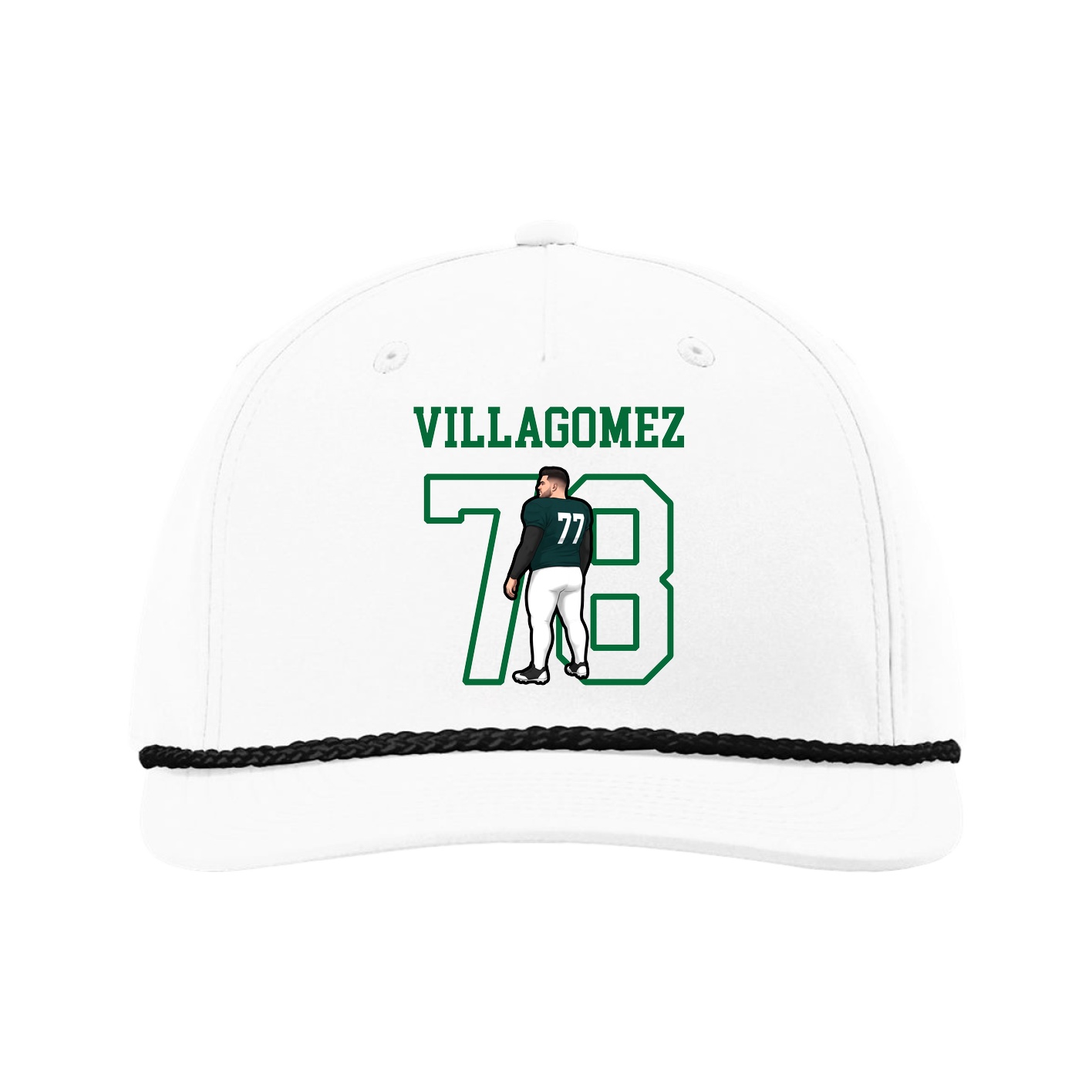 Five-Panel Classic Rope Cap — Shirsey in White