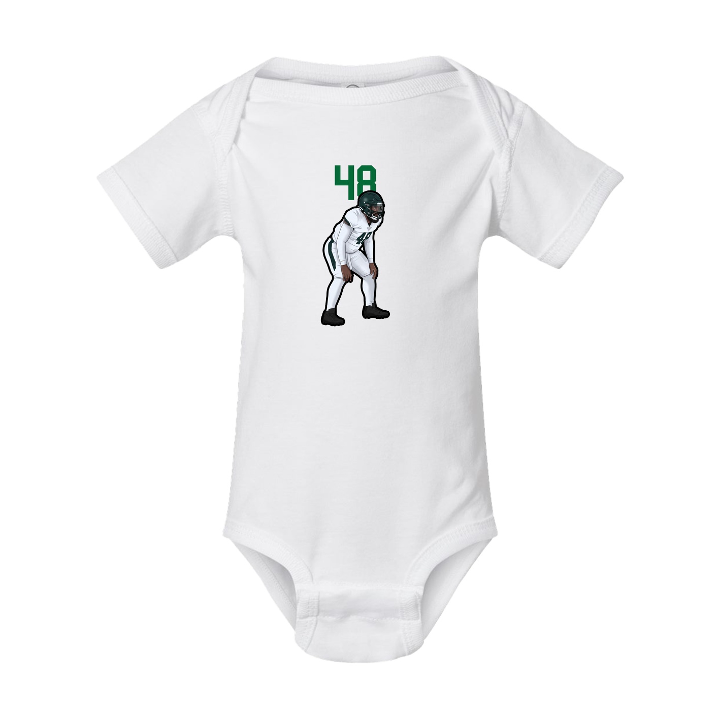 Baby Onesie — Number Top in White